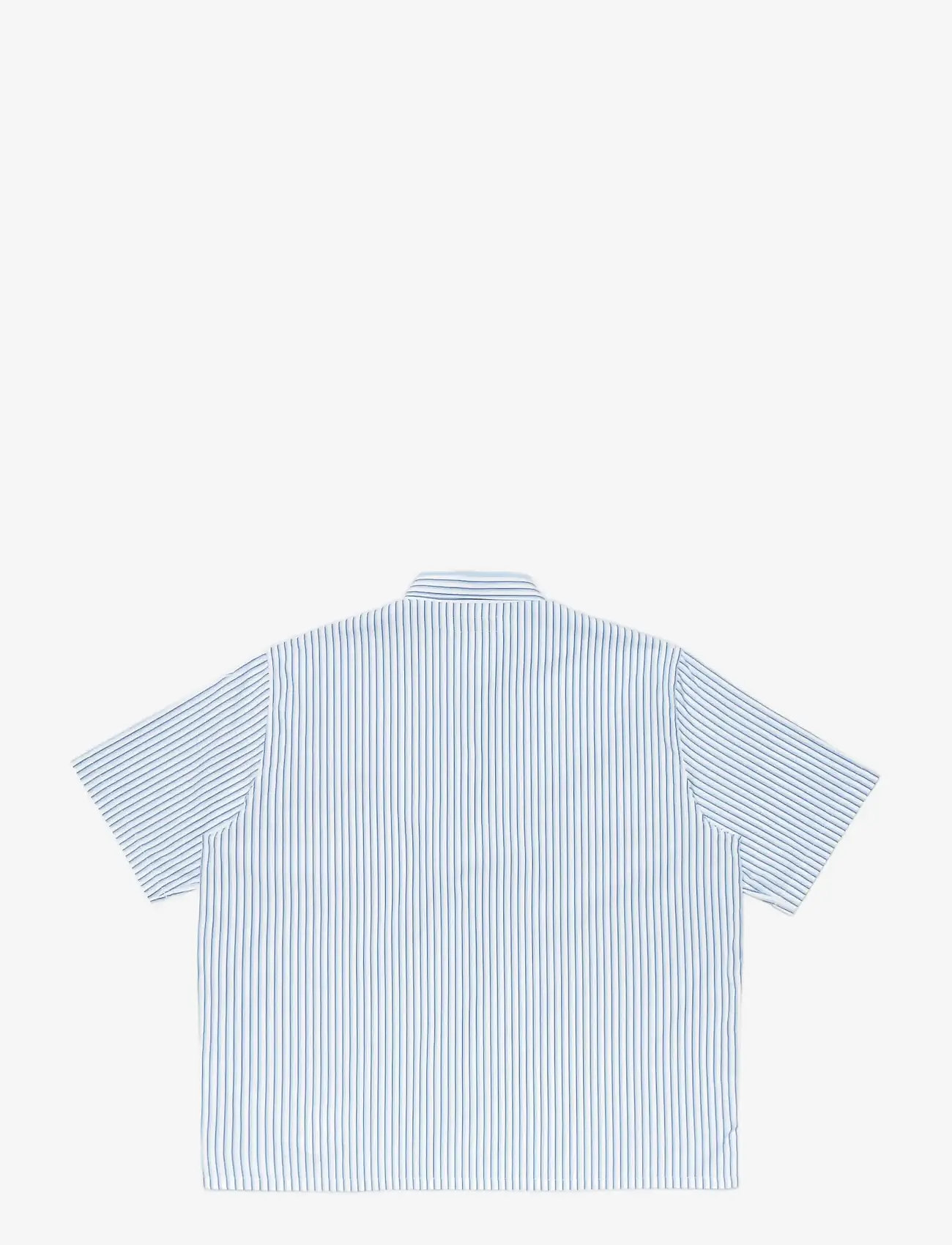 Edwin - Toledo Shirt Ss-White/Blue - basic shirts - white - 2