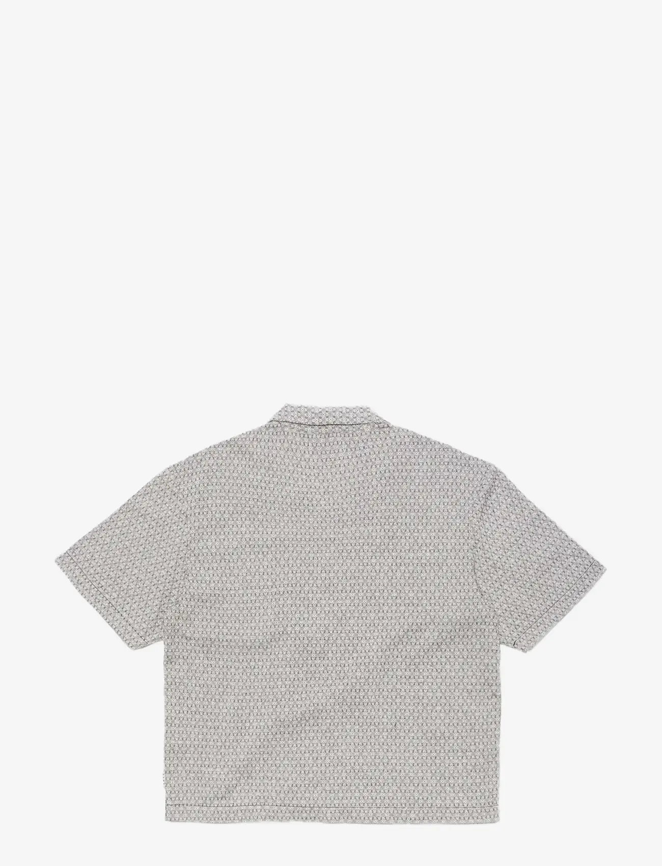 Edwin - Saga Shirt Ss-Black/White - tavalised t-särgid - black - 2