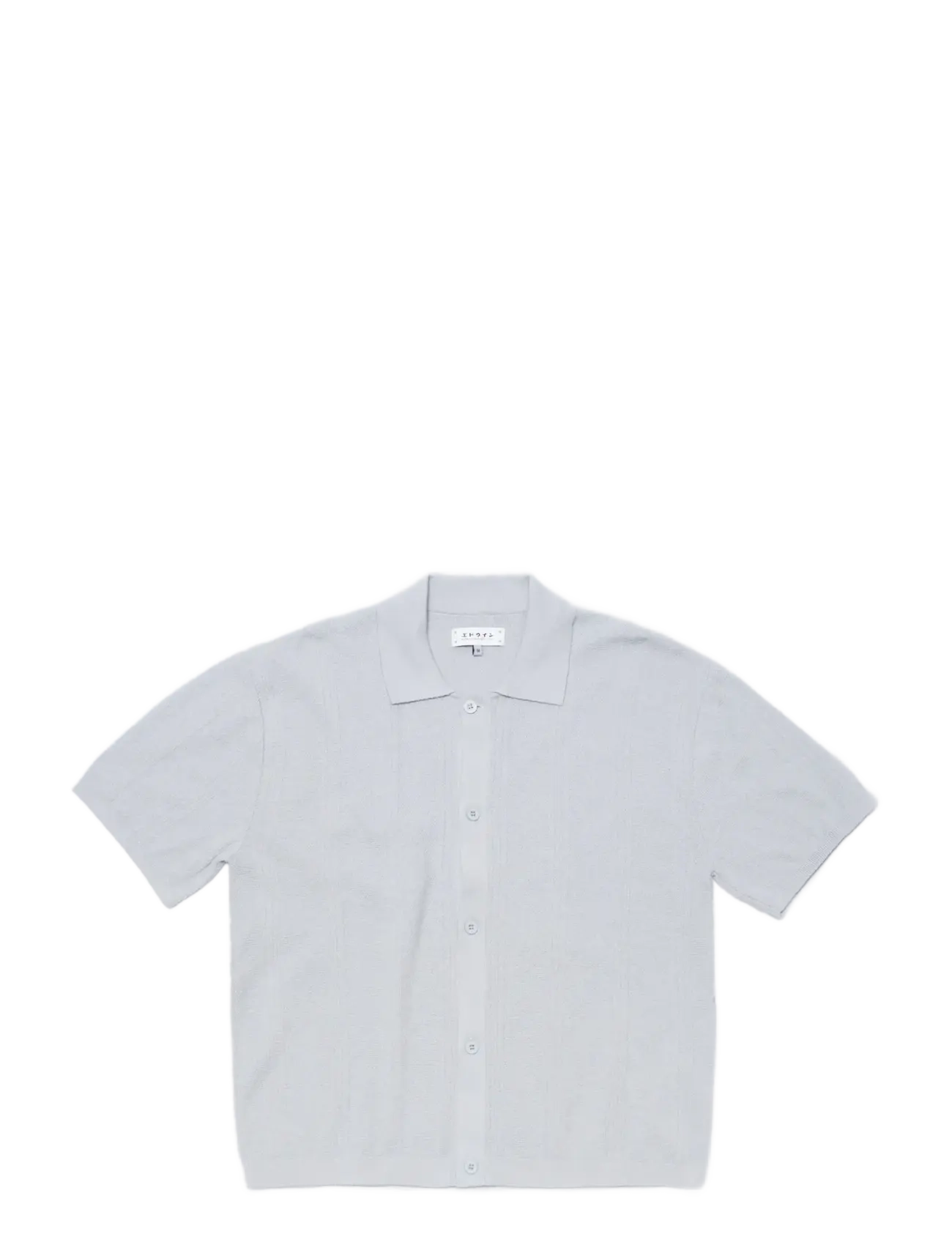 Edwin Luis Buttoned Polo-Grey - Neulotut poolot - GREY / grey