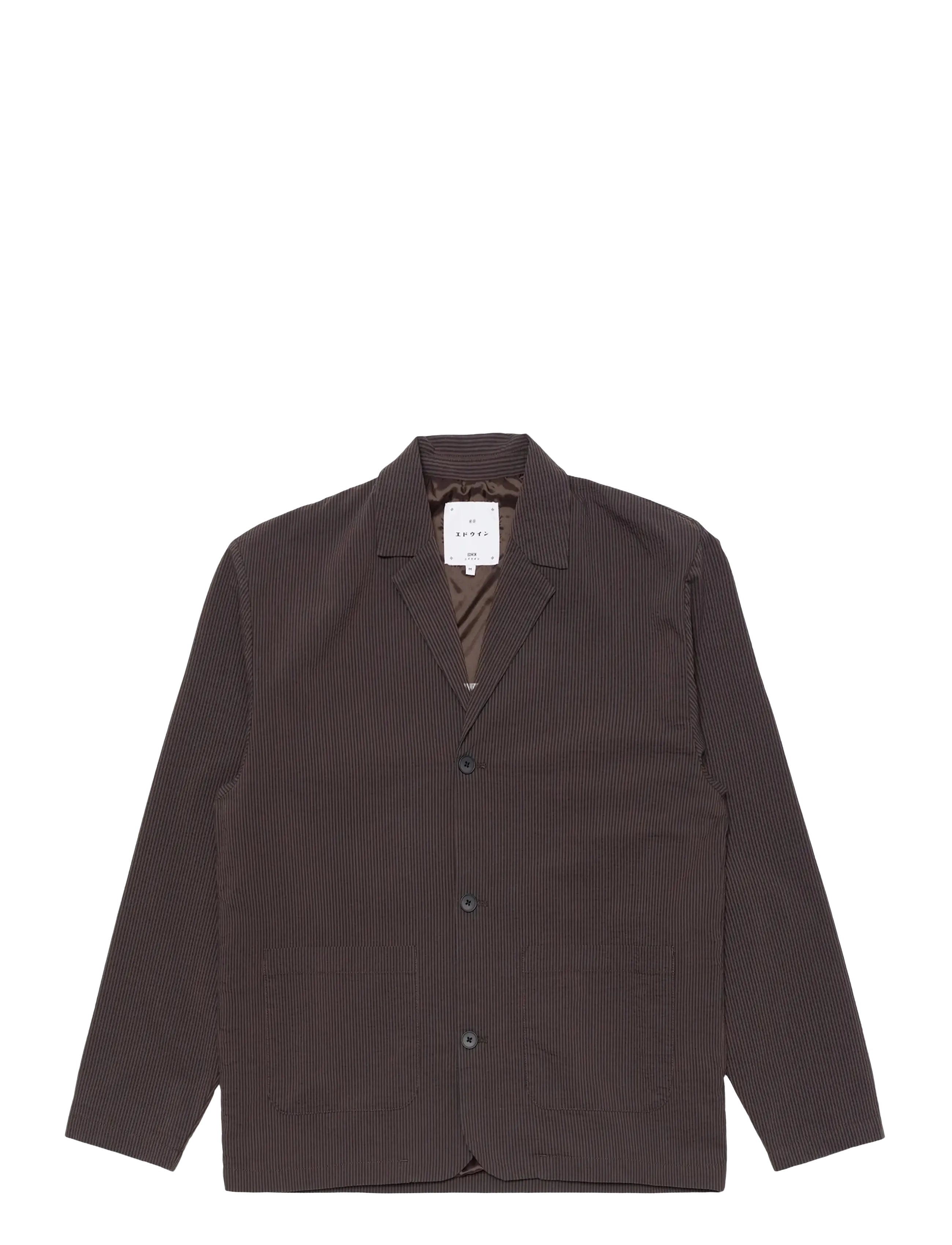 Edwin Edison Blazer-Coffee Bean/Black - Clothing - BLACK / brown