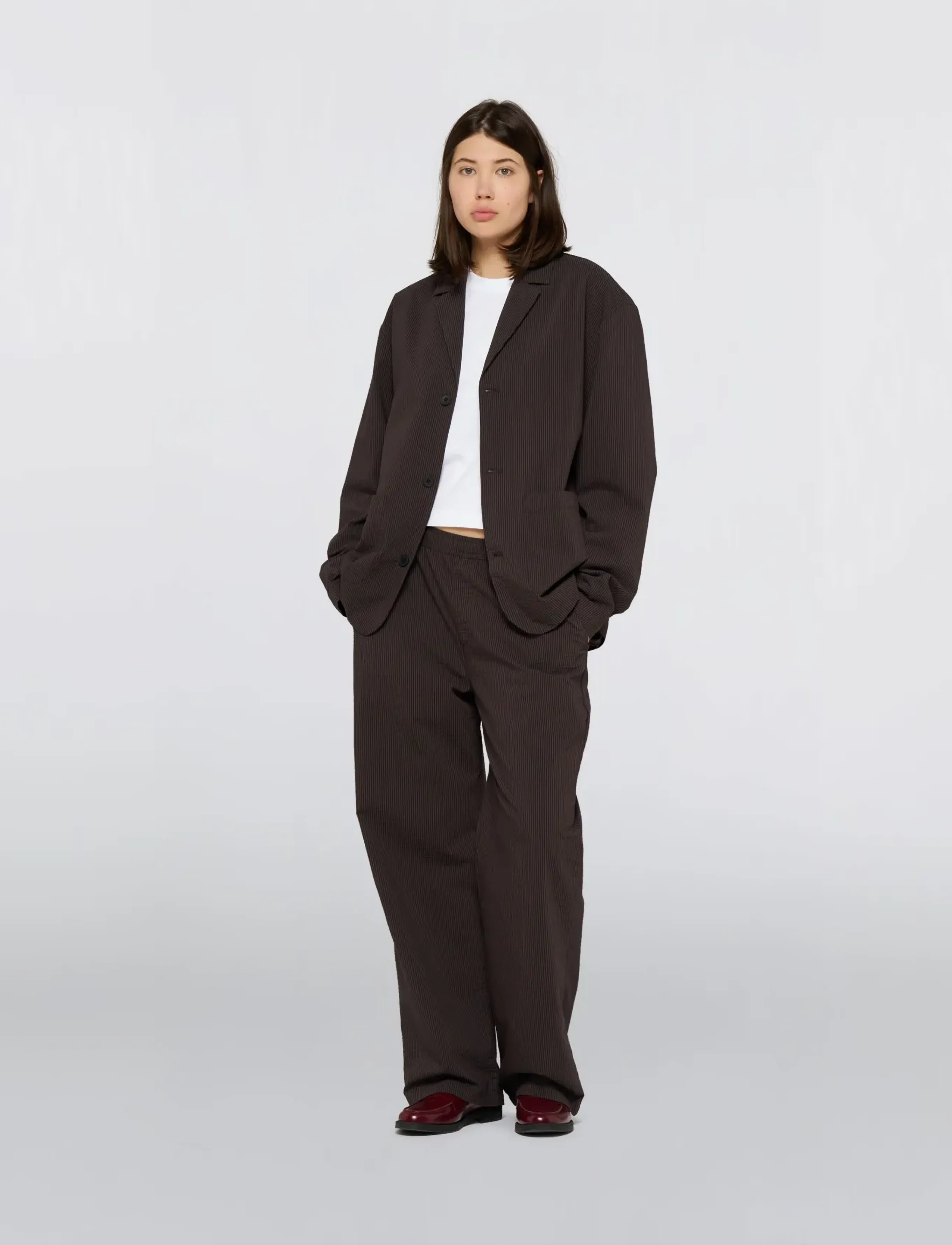 Edwin - Edison Blazer-Coffee Bean/Black - black - 3