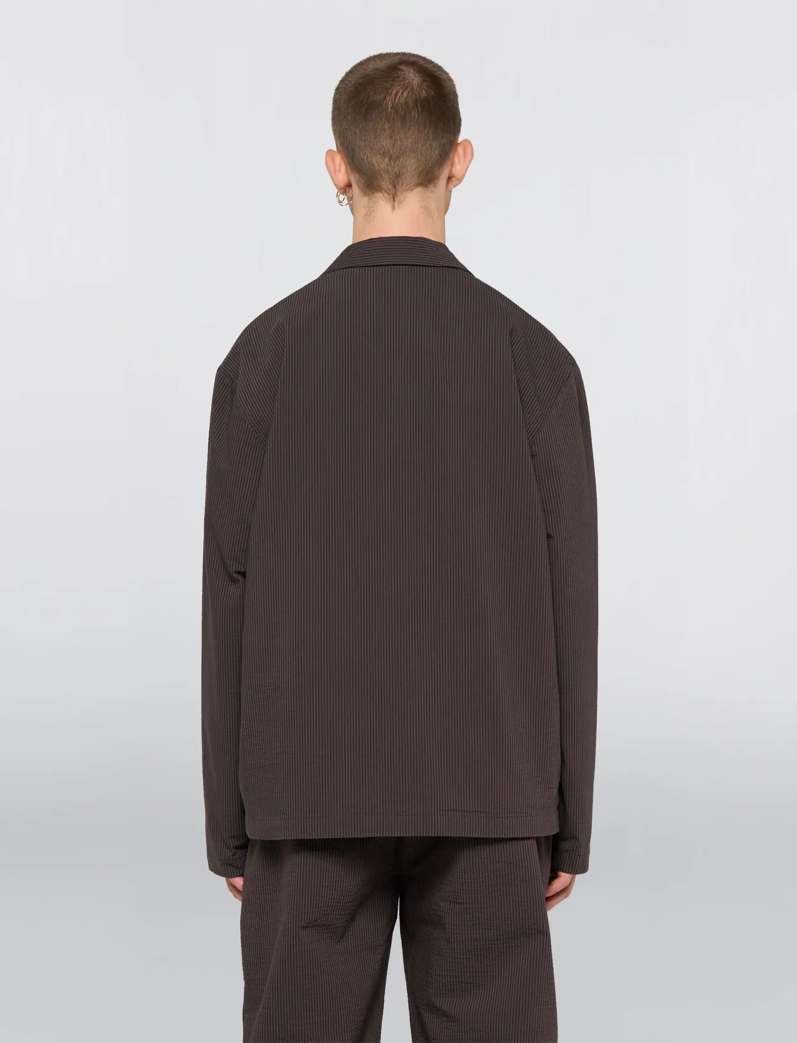 Edwin - Edison Blazer-Coffee Bean/Black - black - 4