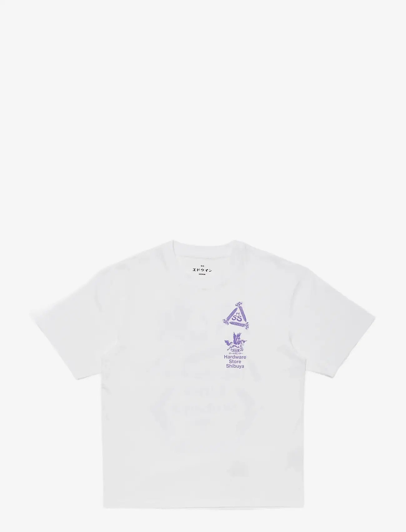 Edwin - Hardware Store Shibuya T-Shirt-White - lühikeste varrukatega t-särgid - white - 1