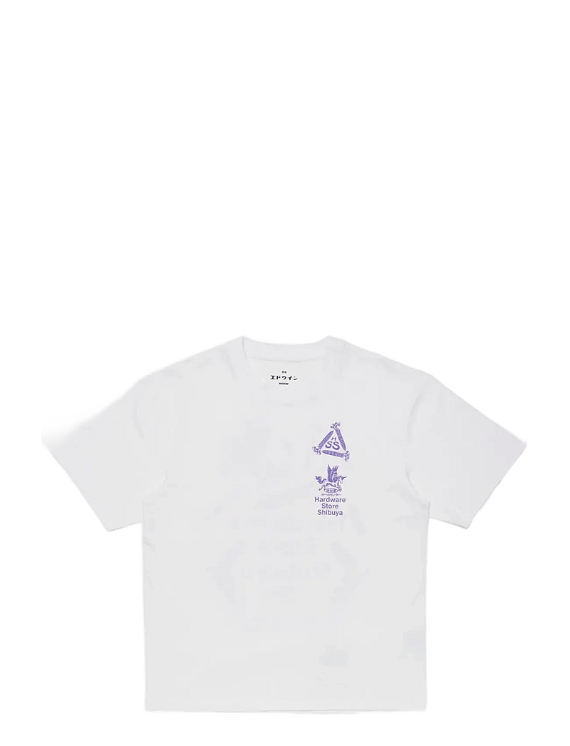 Edwin - Hardware Store Shibuya T-Shirt-White - lühikeste varrukatega t-särgid - white - 1