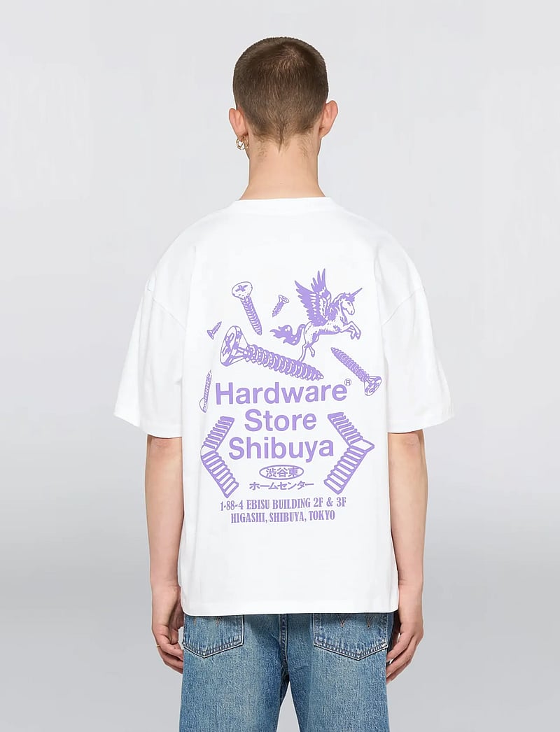 Edwin - Hardware Store Shibuya T-Shirt-White - lühikeste varrukatega t-särgid - white - 3