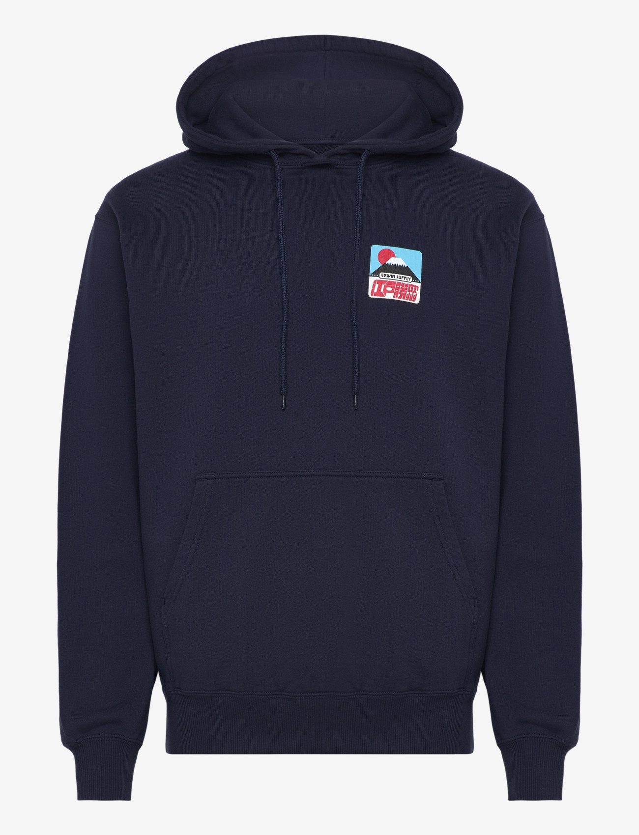 Edwin - Sunset On Fuji San Hoodie Sweat - Maritime Blue - hættetrøjer - maritime blue - 0