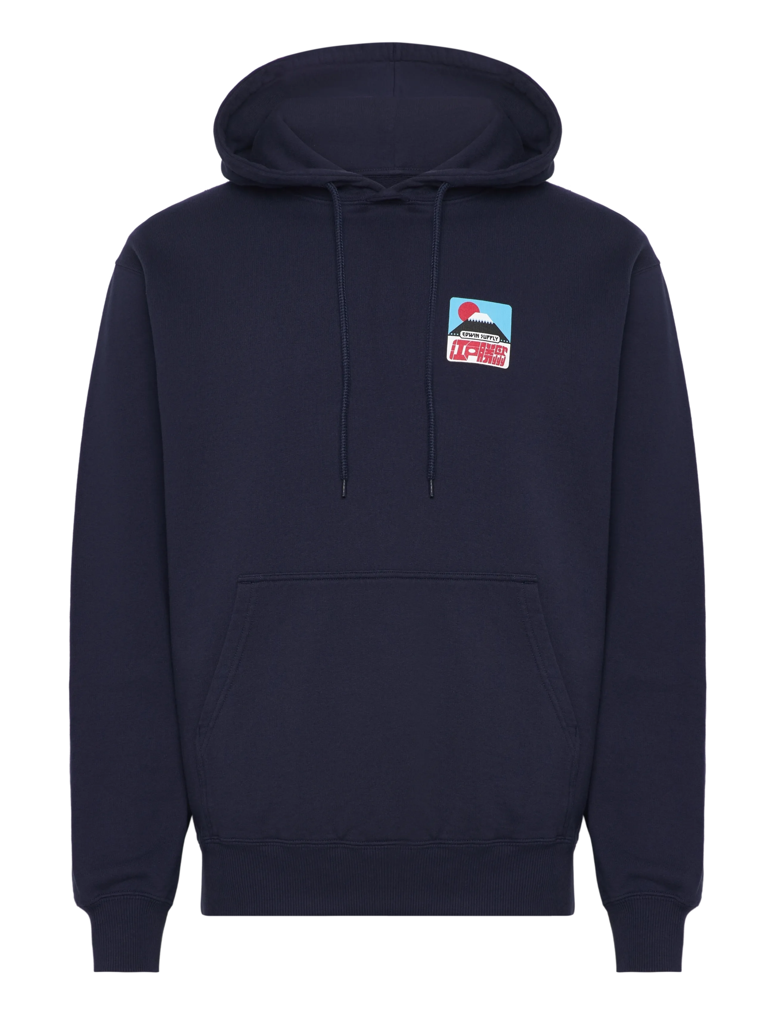 Edwin Sunset On Fuji San Hoodie Sweat - Maritime Blue - Tänavastiil - MARITIME BLUE / navy