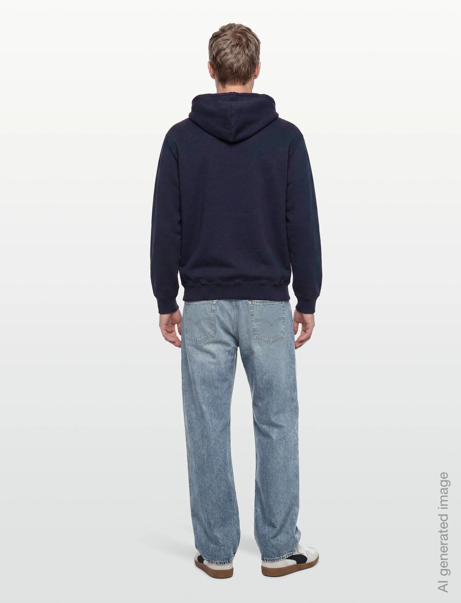 Edwin - Sunset On Fuji San Hoodie Sweat - Maritime Blue - sweatshirts - maritime blue - 4