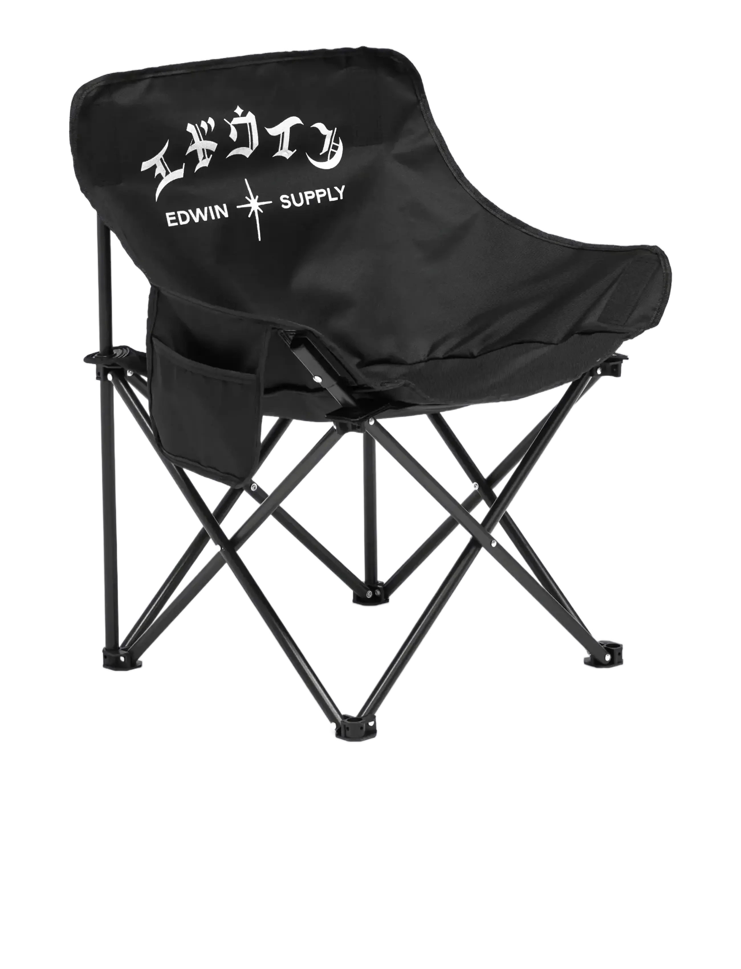 Edwin Foldable Chair-Black - Välimööbel - BLACK / black