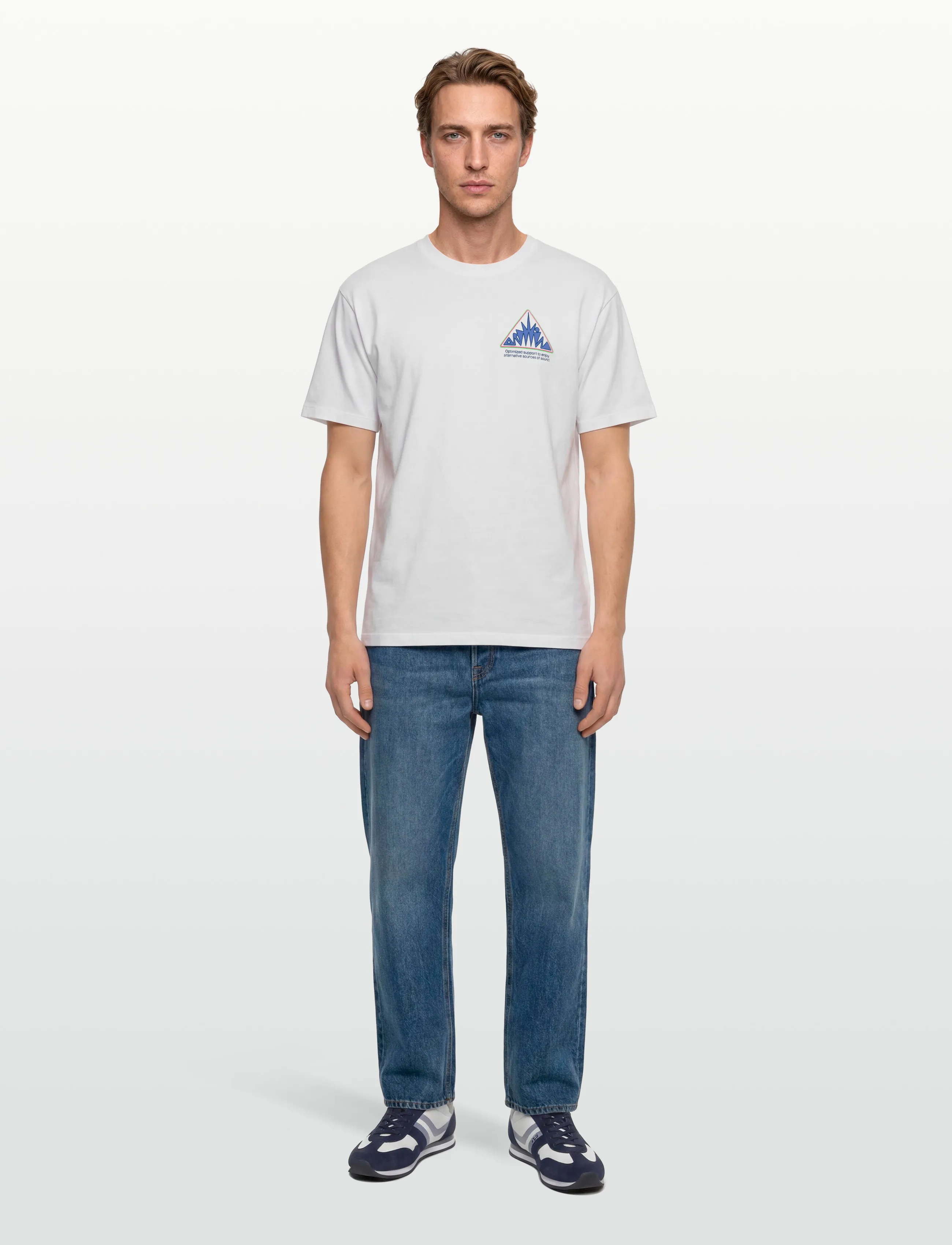 Edwin Alternative Sources T-Shirt, S, White, T-Shirts > Kortærmede, Herre
