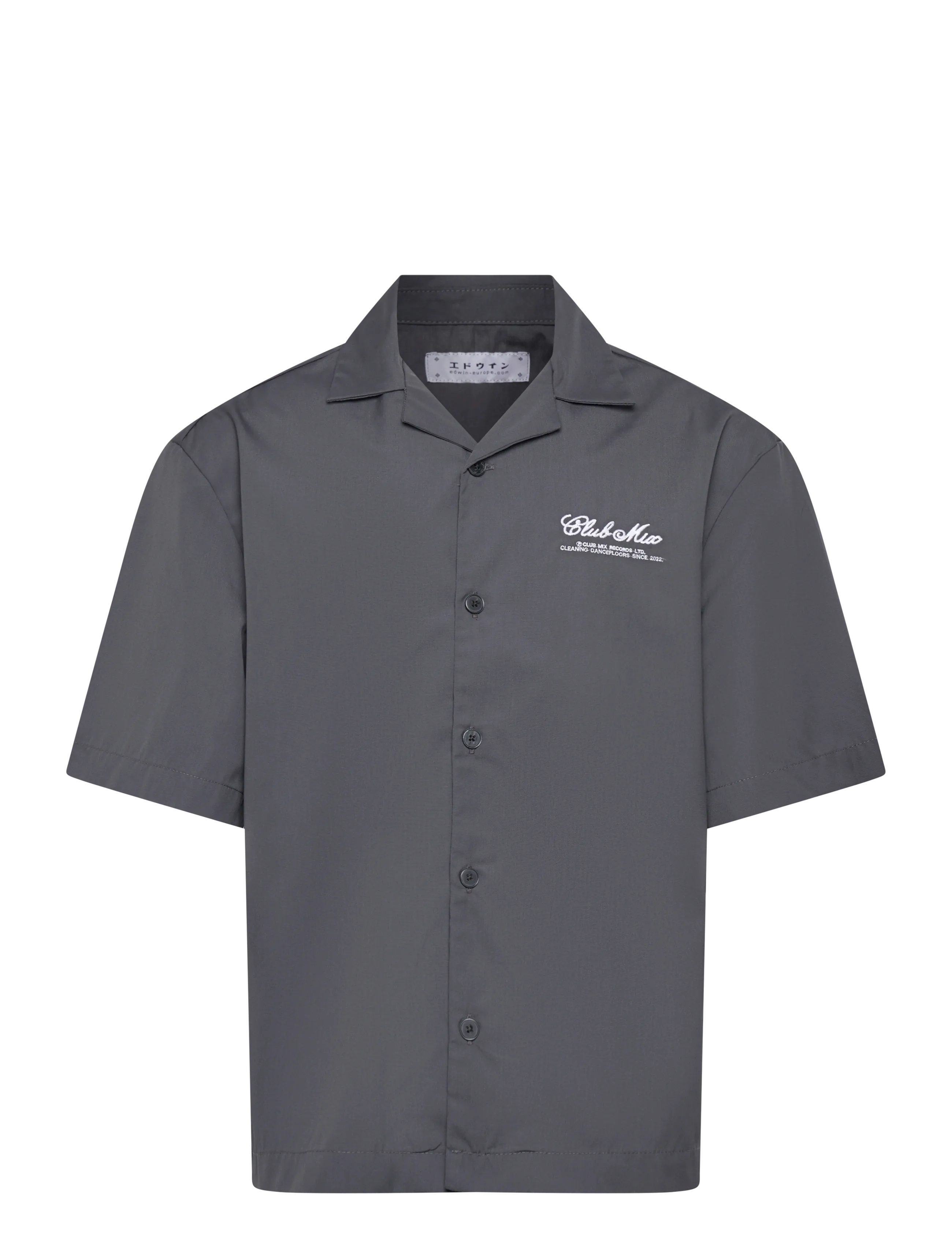 Edwin Club Mix Shirt Ss - Skjorter - GREY / grey