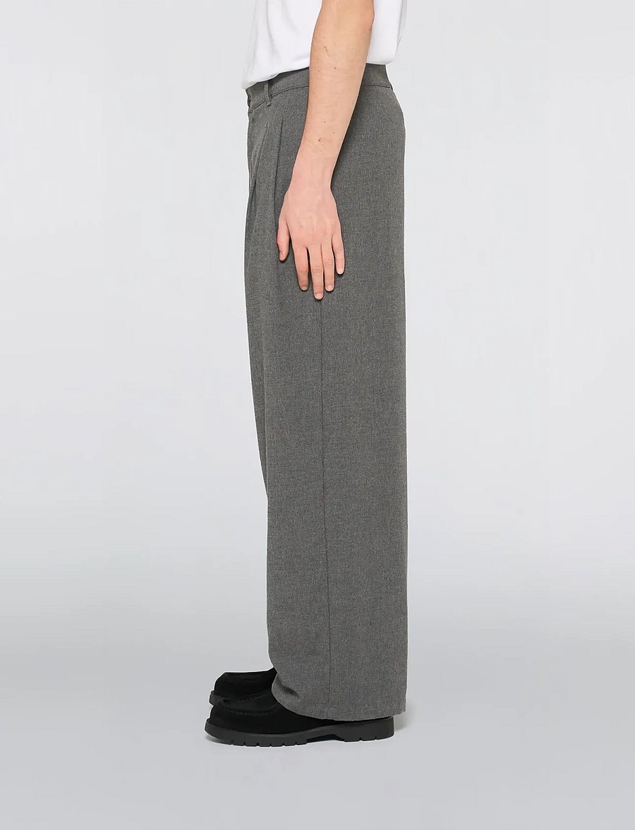 Edwin - Alden Pant - Grey Marl - kostymbyxor - grey marl - 3