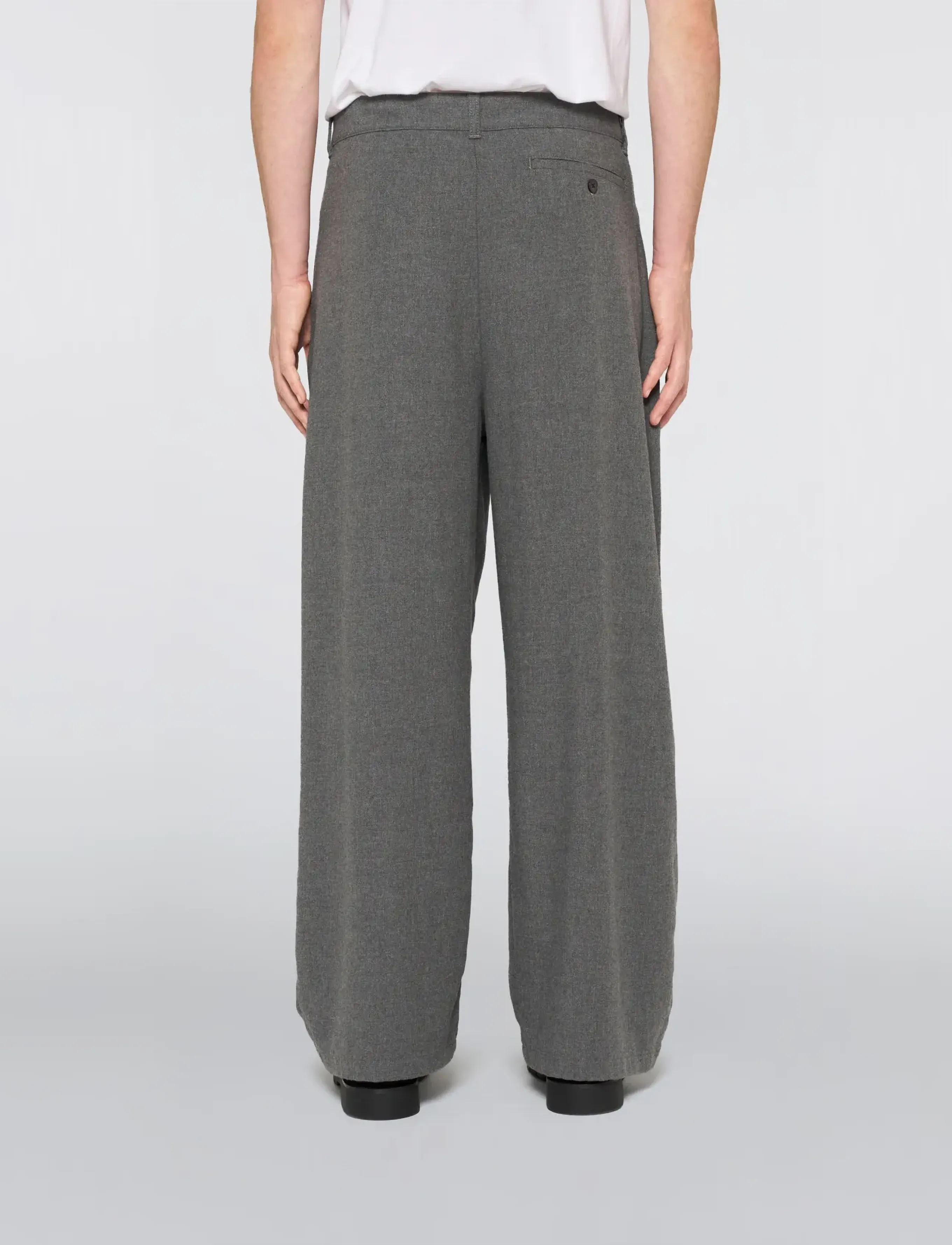 Edwin - Alden Pant - Grey Marl - kostymbyxor - grey marl - 4