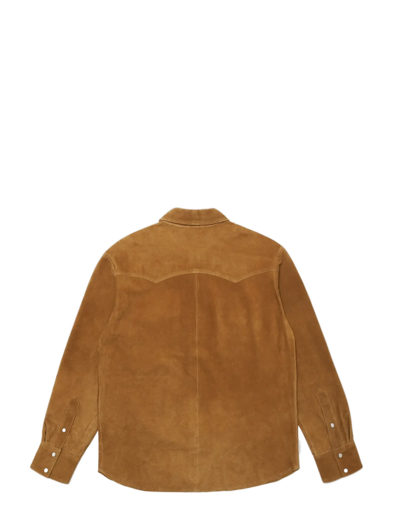 Edwin - Western Suede Shirt Ls - Brown - casual hemden - brown - 1