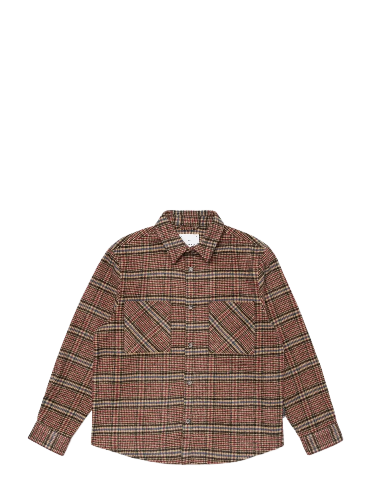 Edwin Julius Shirt Ls - Burgundy/Blue - Skjortor - BURGUNDY/BLUE / burgundy
