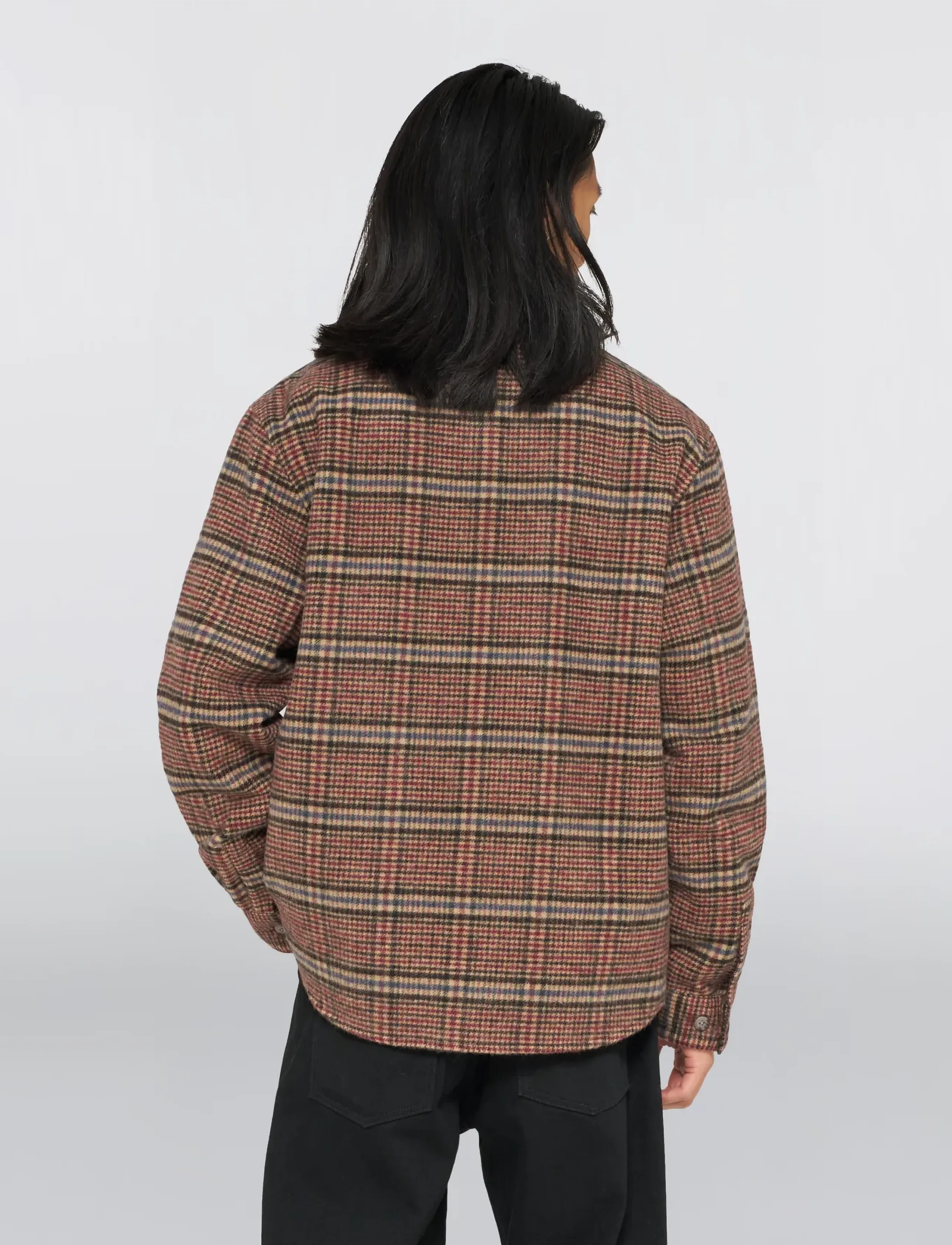 Edwin Julius Shirt Ls Burgundy/Blue skjortor & blusar herr – bild 4