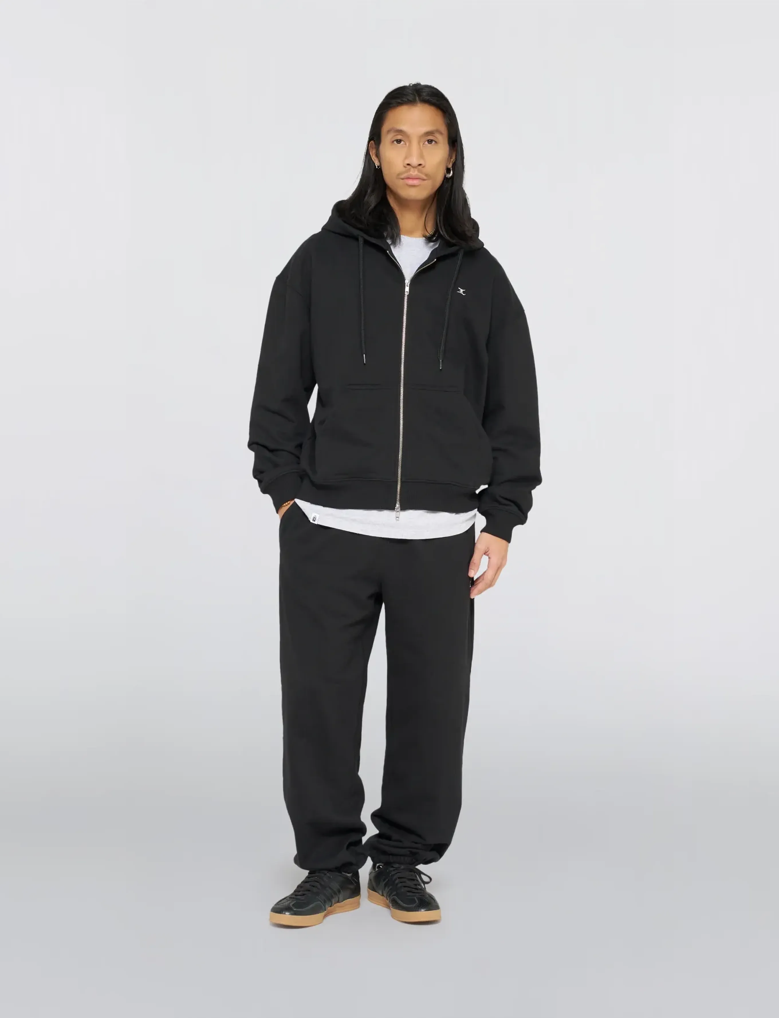 Gem Zipped Hoodie Sweat