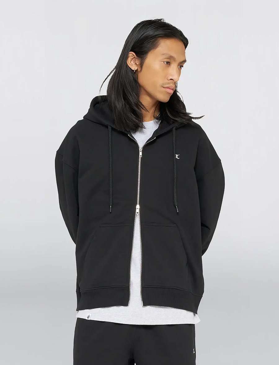 Edwin - Gem Zipped Hoodie Sweat - Black - hoodies - black - 3