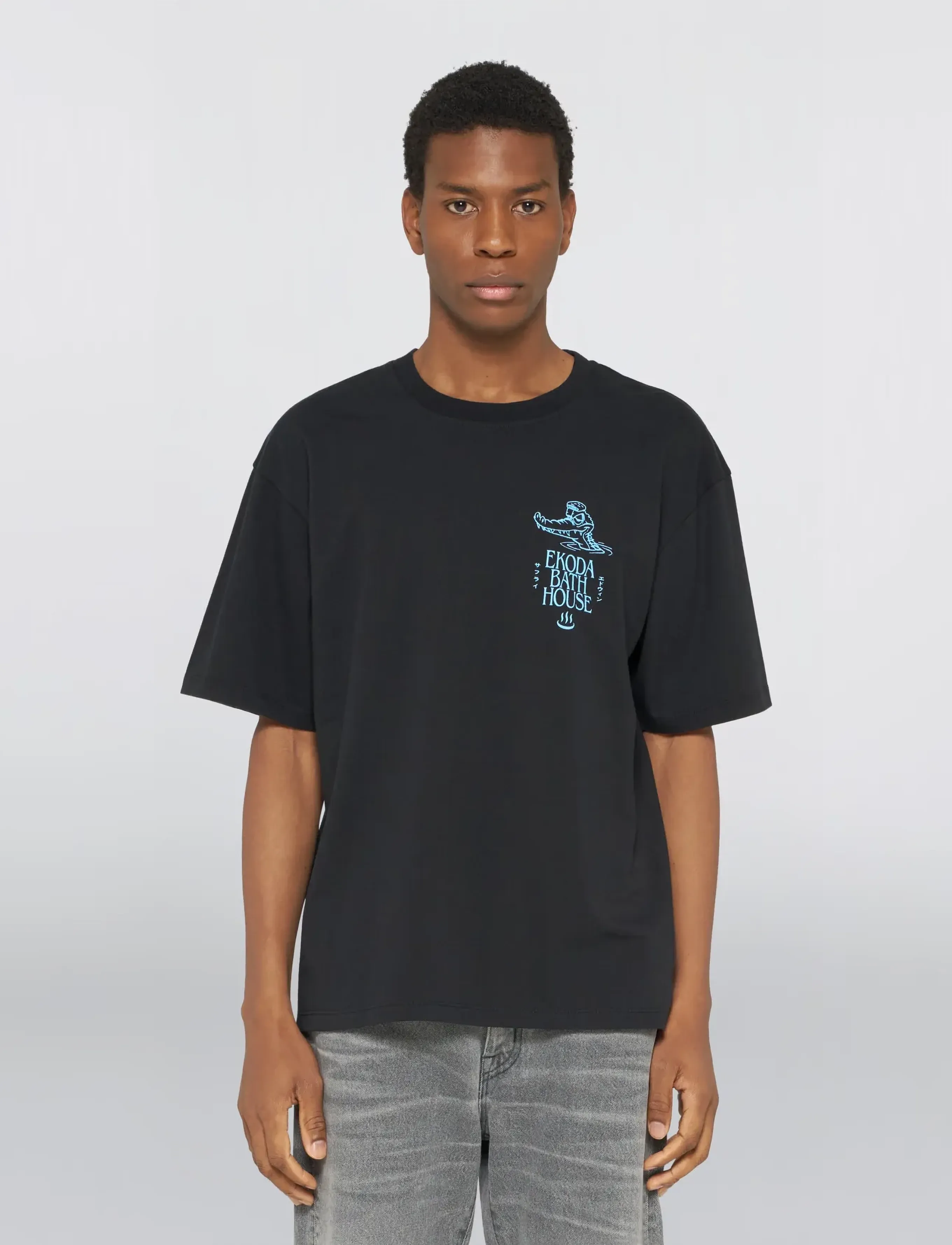 Edwin Ekoda Bath House T-Shirt - Black - New arrivals - BLACK / black