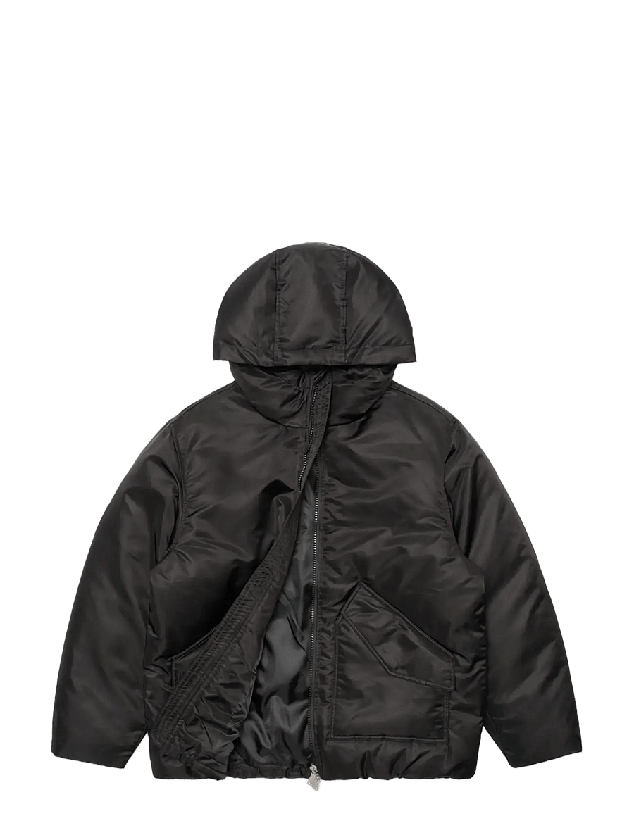 Edwin - Salton Hooded Jacket - Black - daunenjacken - black - 0