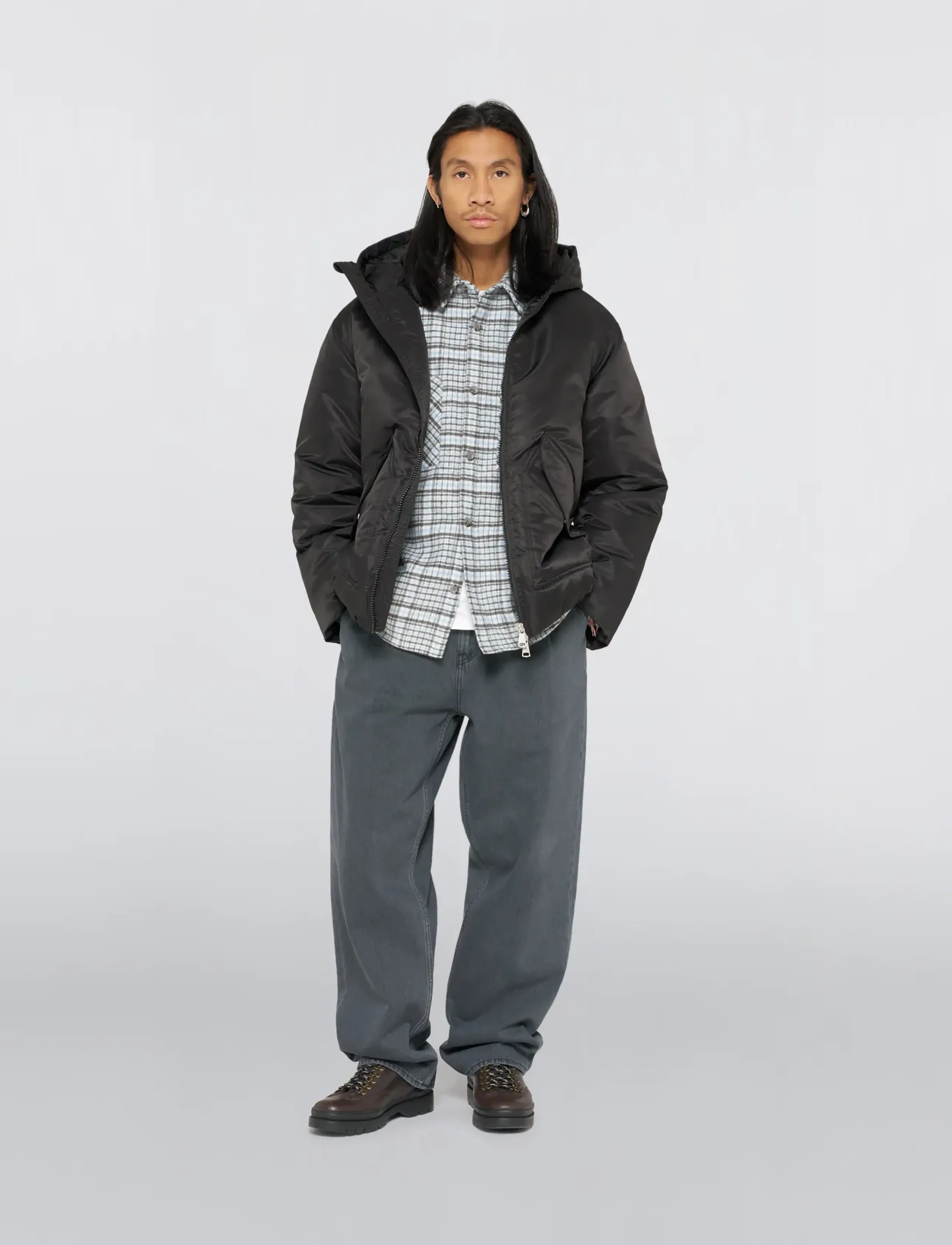 Edwin Salton Hooded Jacket - Black - New arrivals - BLACK / black
