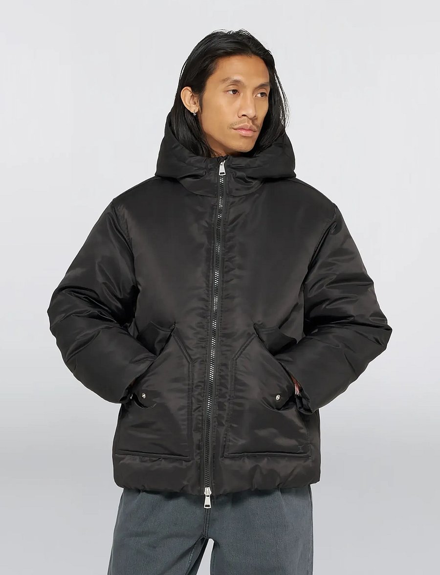 Edwin - Salton Hooded Jacket - Black - Žieminės striukės - black - 4