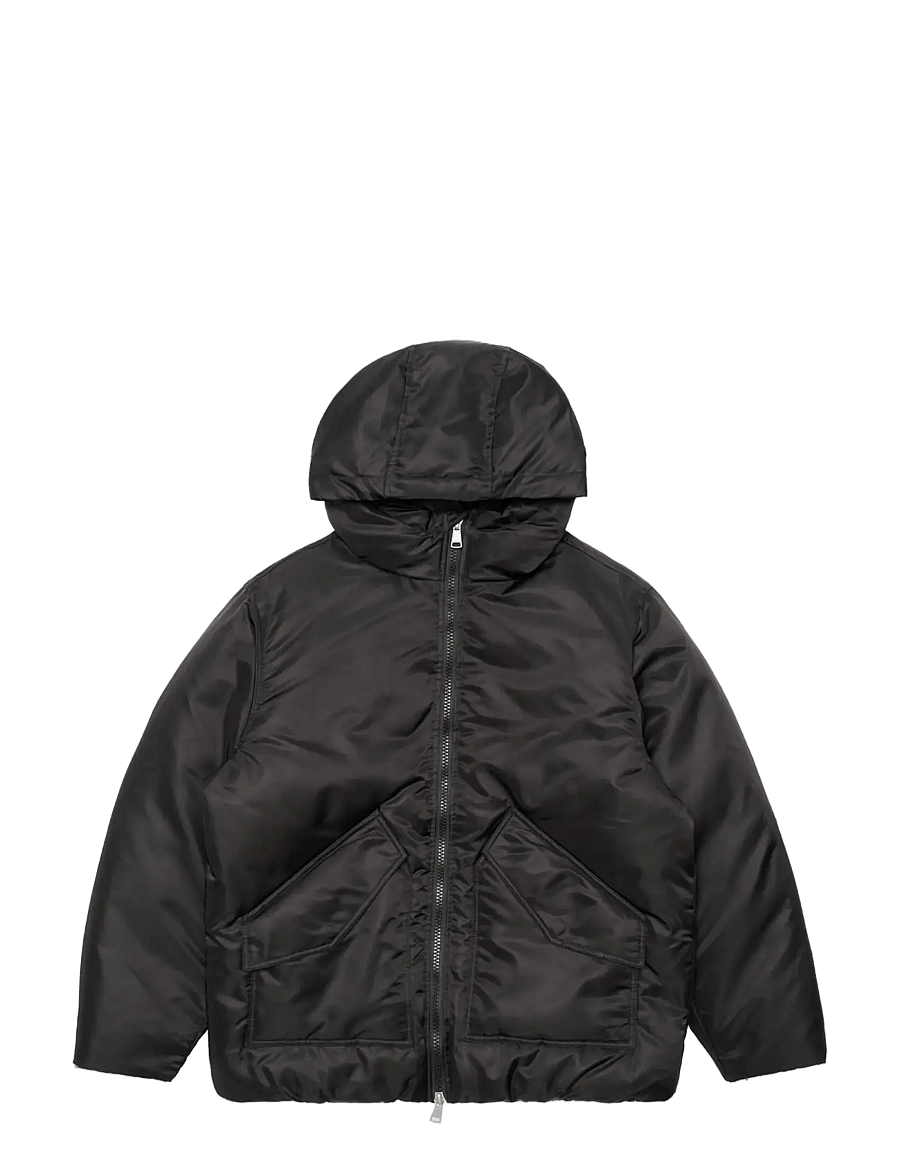 Edwin - Salton Hooded Jacket - Black - daunenjacken - black - 1