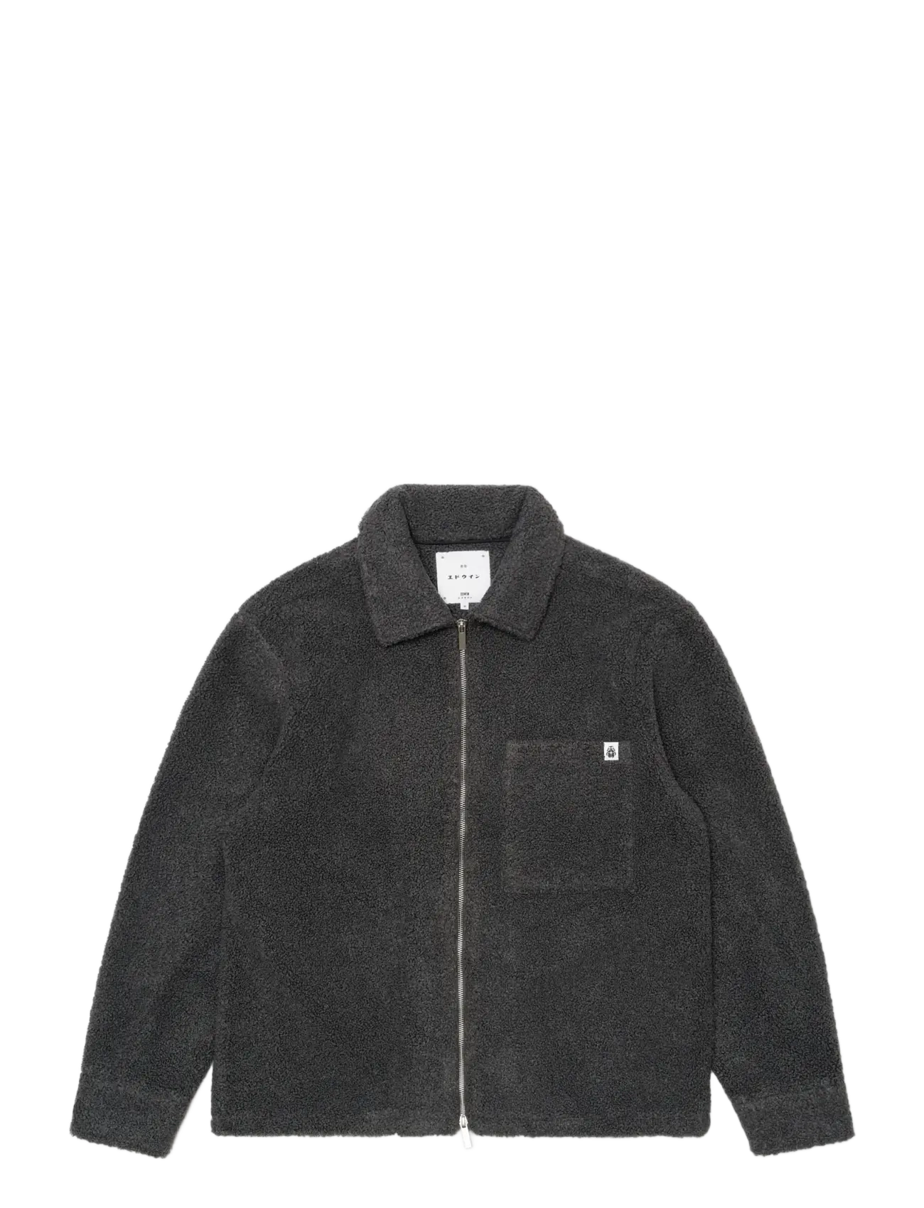 Edwin Snug Ii Overshirt Ls - Dark Grey - Streetwear - DARK GREY / grey