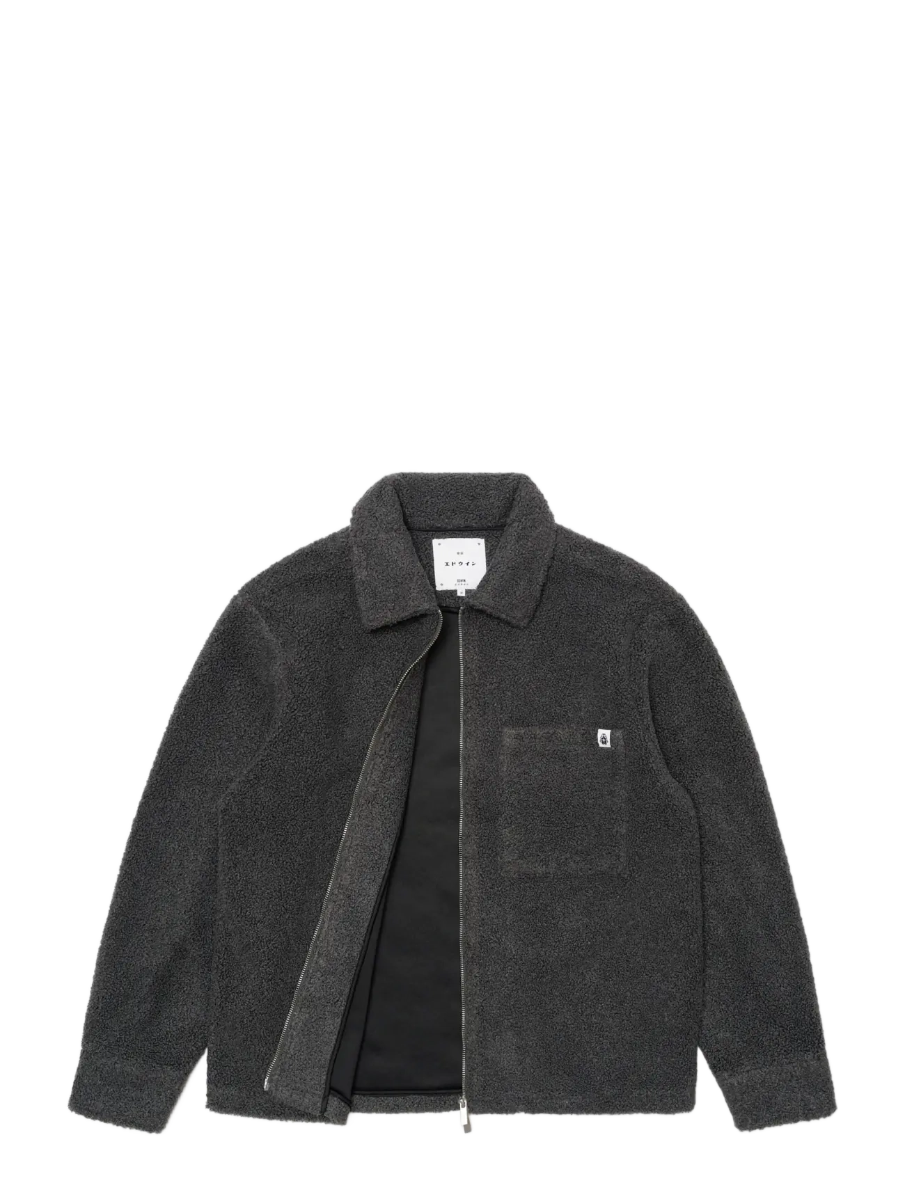 Edwin - Snug Ii Overshirt Ls - Dark Grey - dark grey - 1