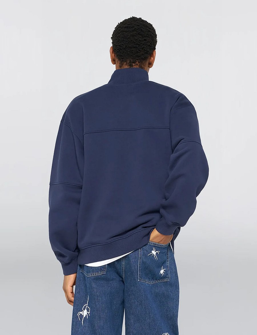 Edwin - Koji Half Zip Sweat - Maritime Blue - halfzip strik - maritime blue - 5