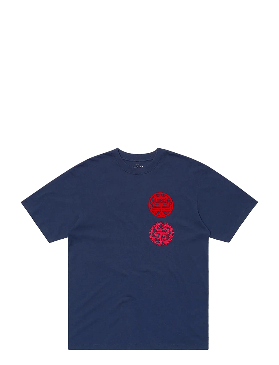 Edwin - Hibiki T-Shirt - Maritime Blue - kurzärmelige t-shirts - maritime blue - 0