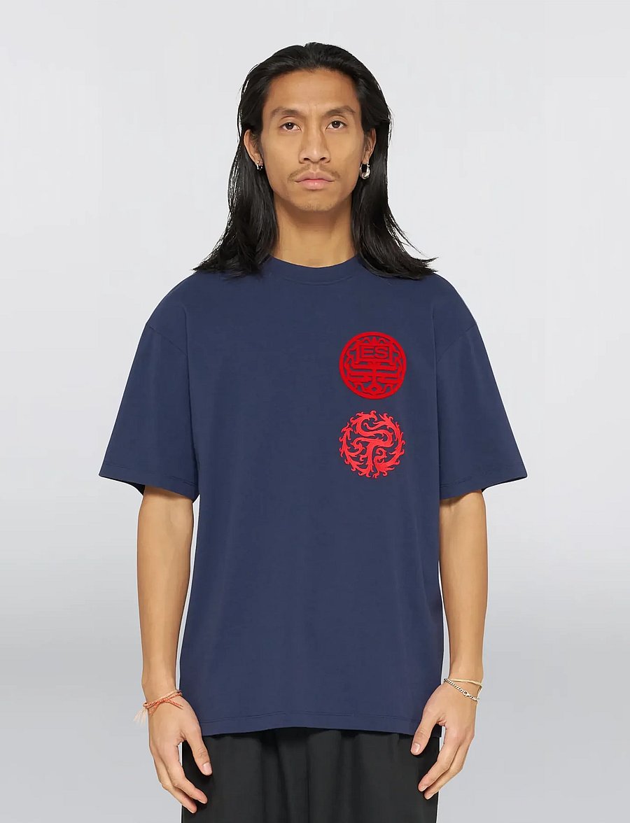 Edwin - Hibiki T-Shirt - Maritime Blue - kurzärmelige t-shirts - maritime blue - 0