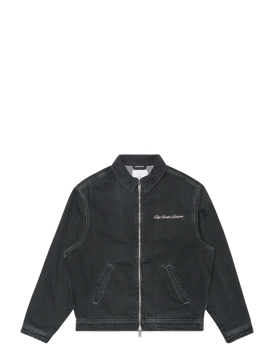 Edwin - Hunter Zip Jacket - Black - unlined denim jackets - black - 1
