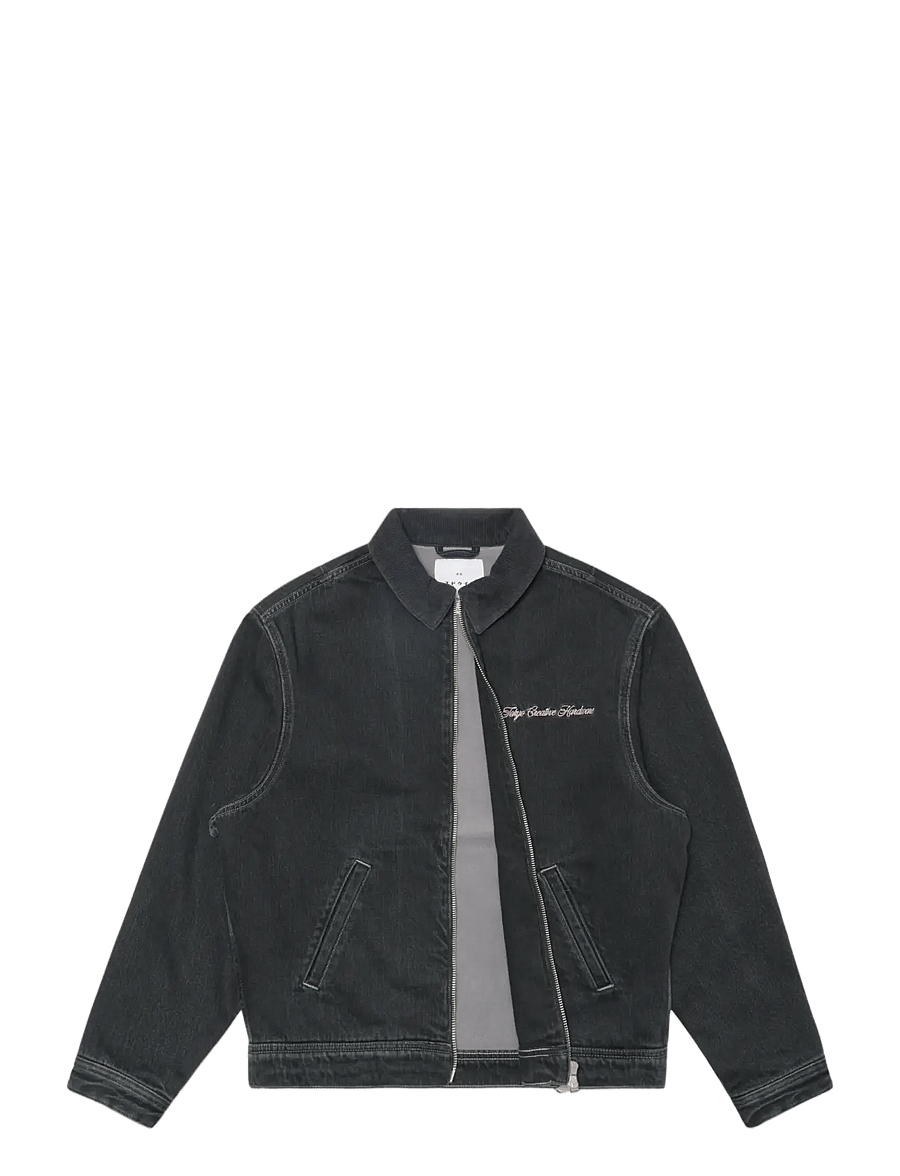 Edwin - Hunter Zip Jacket - Black - unlined denim jackets - black - 2