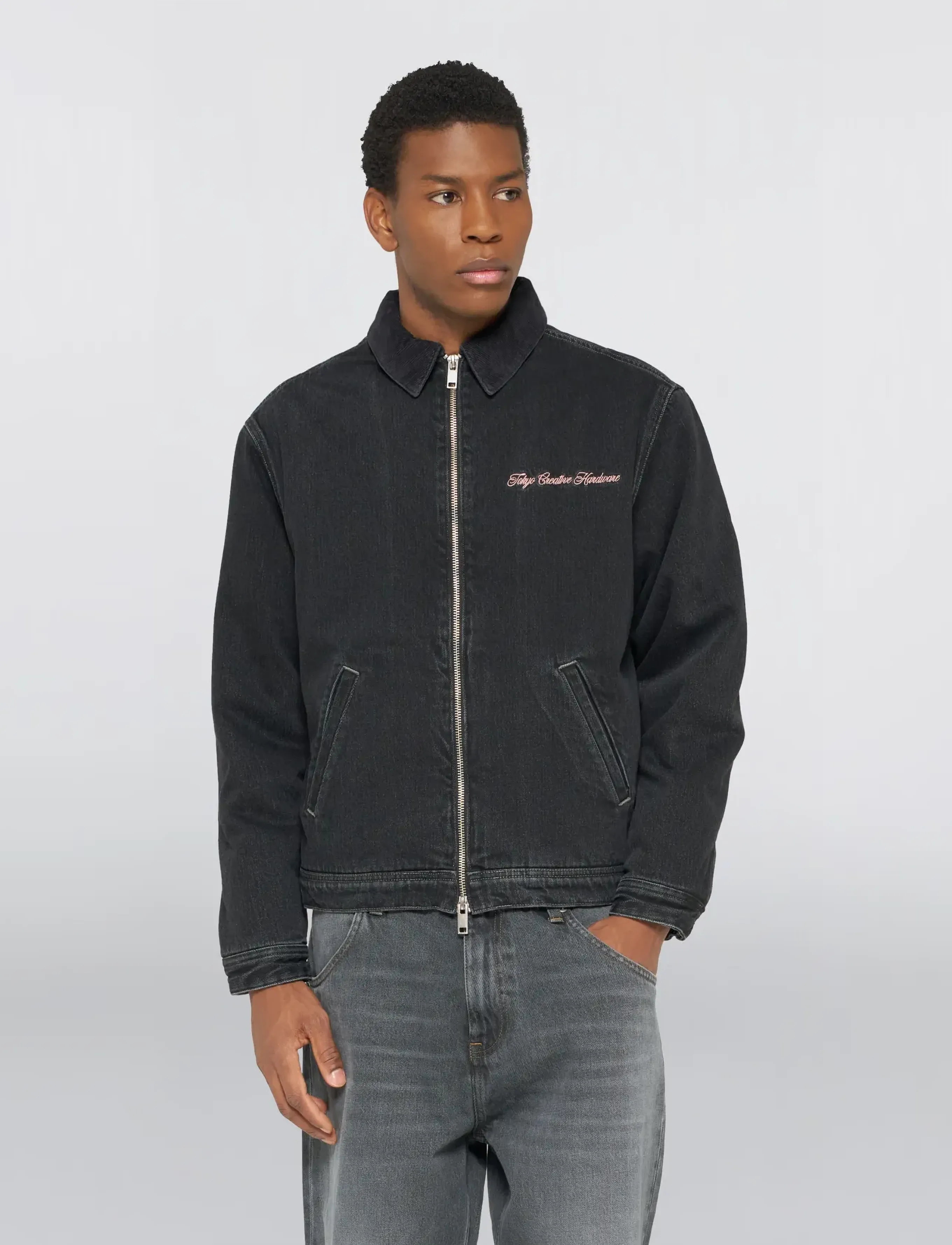 Edwin - Hunter Zip Jacket - Black - unlined denim jackets - black - 5