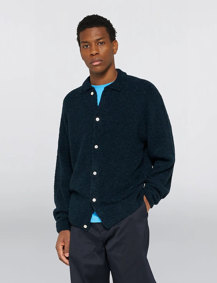 Edwin - Gemini Cardigan - Navy - cardigans - navy - 5