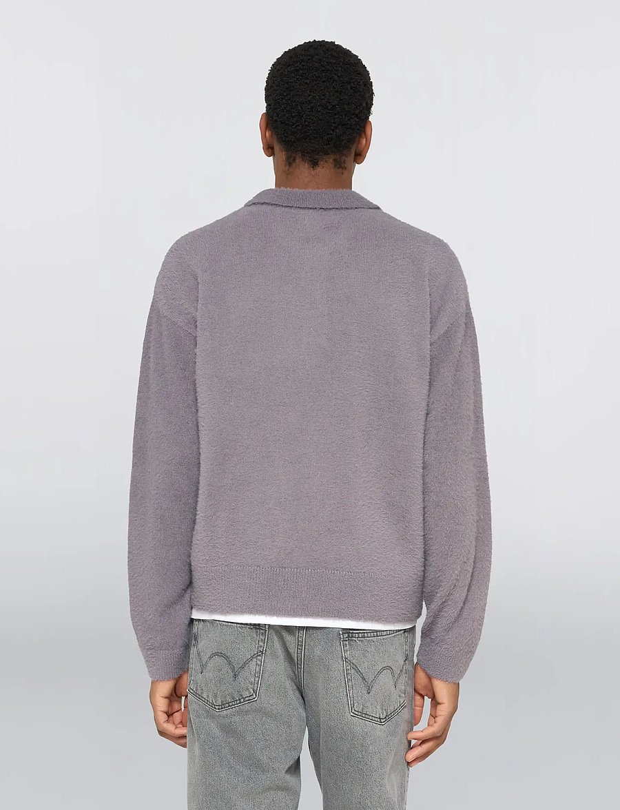 Edwin - Dex Polo Sweater - Excalibur - poloer i strik med lange ærmer - excalibur - 3