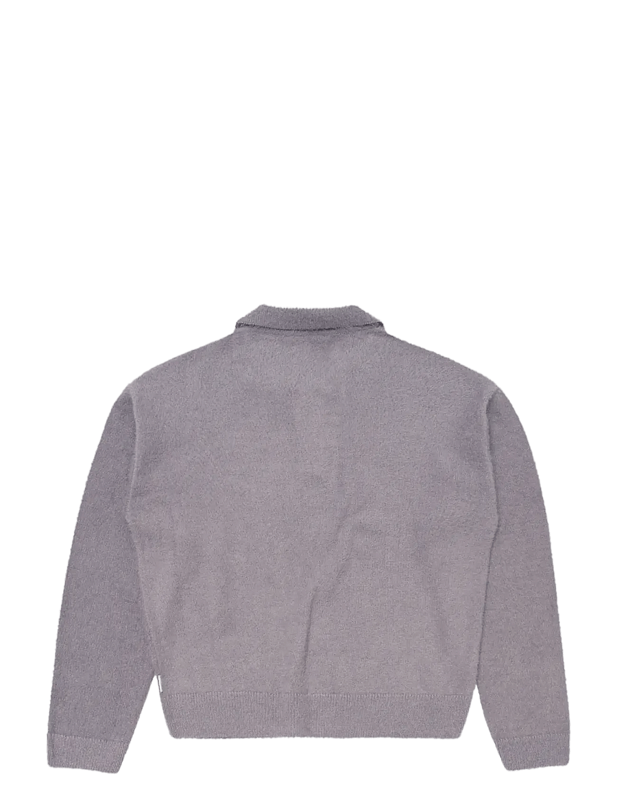 Edwin - Dex Polo Sweater - Excalibur - långärmade stickade pikétröjor - excalibur - 1