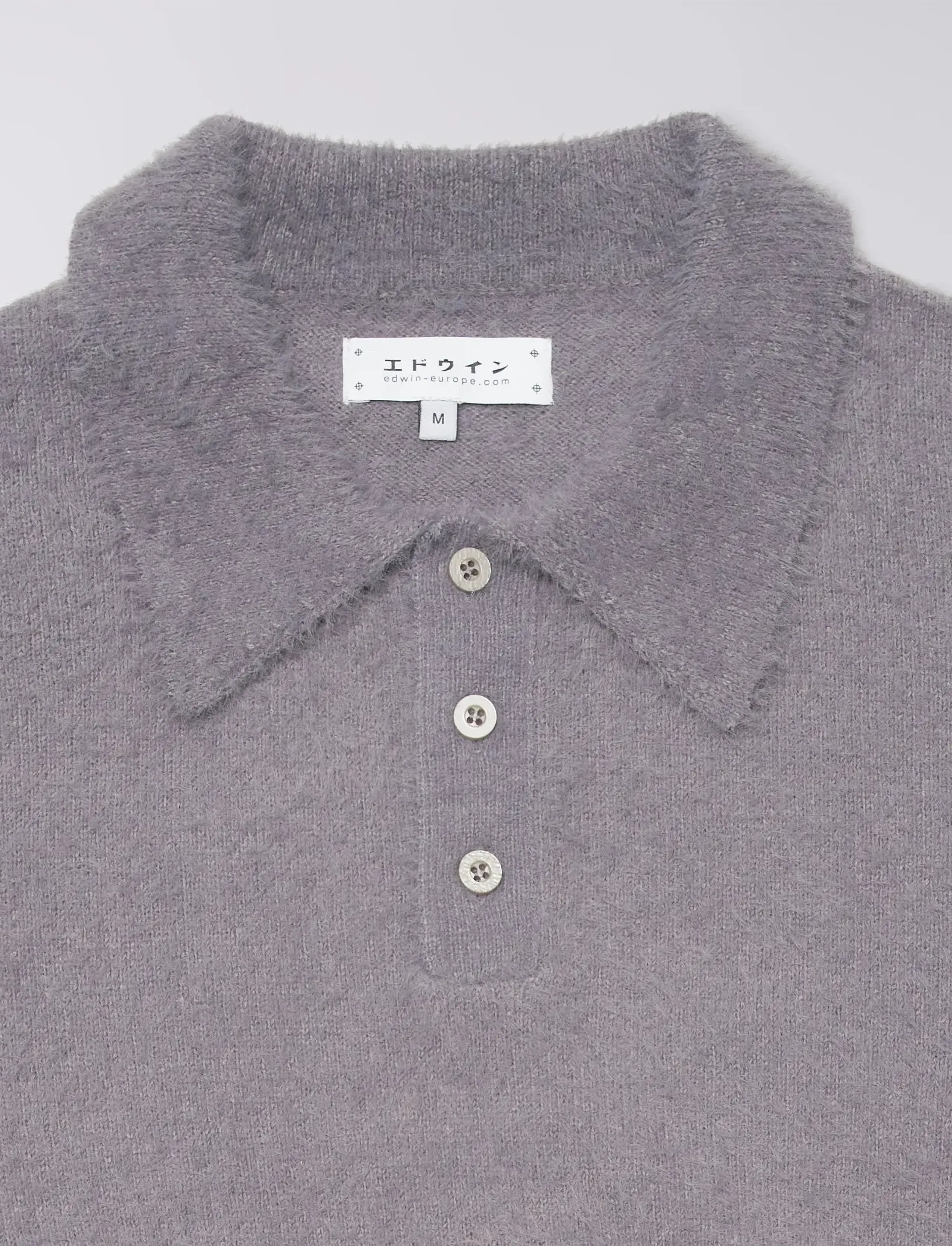 Edwin - Dex Polo Sweater - Excalibur - poloer i strik med lange ærmer - excalibur - 5