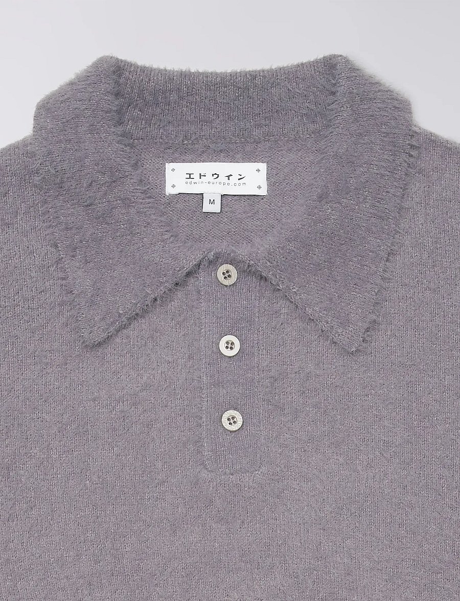 Edwin - Dex Polo Sweater - Excalibur - poloer i strik med lange ærmer - excalibur - 5