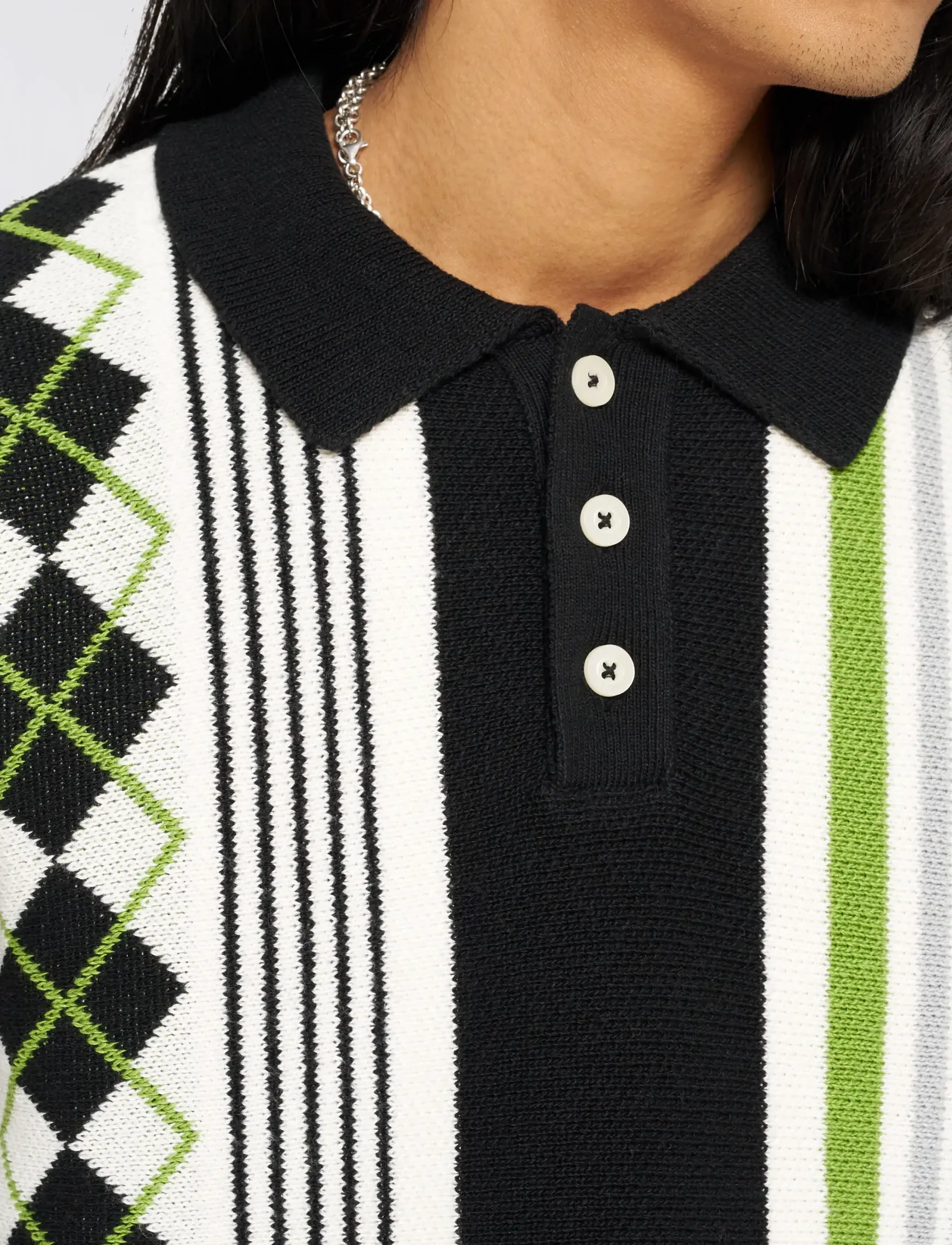 Edwin - Tulla Polo - Black - poloer i strik med lange ærmer - black - 4