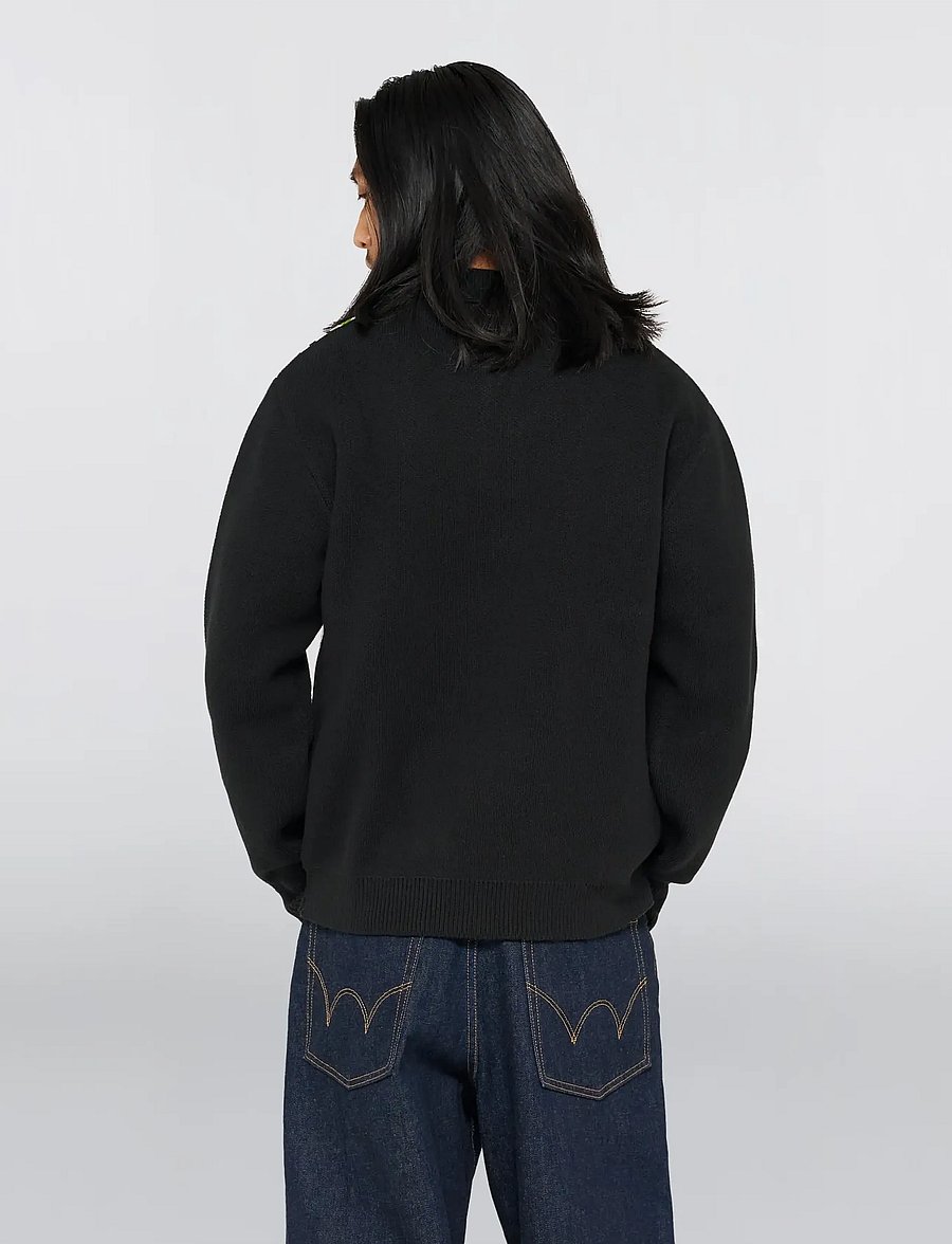 Edwin - Tulla Polo - Black - poloer i strik med lange ærmer - black - 5