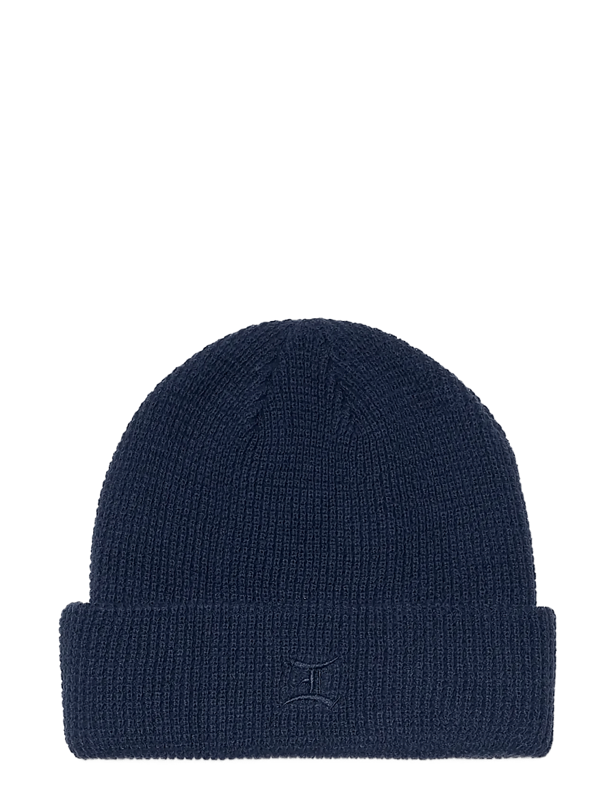 Edwin - Waffle Beanie - Maritime Blue - nach stil kaufen - maritime blue - 1