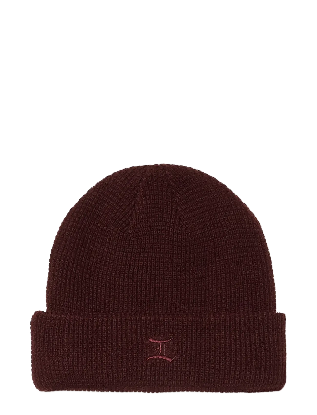 Edwin Waffle Beanie - Maritime Blue - Mützen & Caps - RUM RAISIN / burgundy