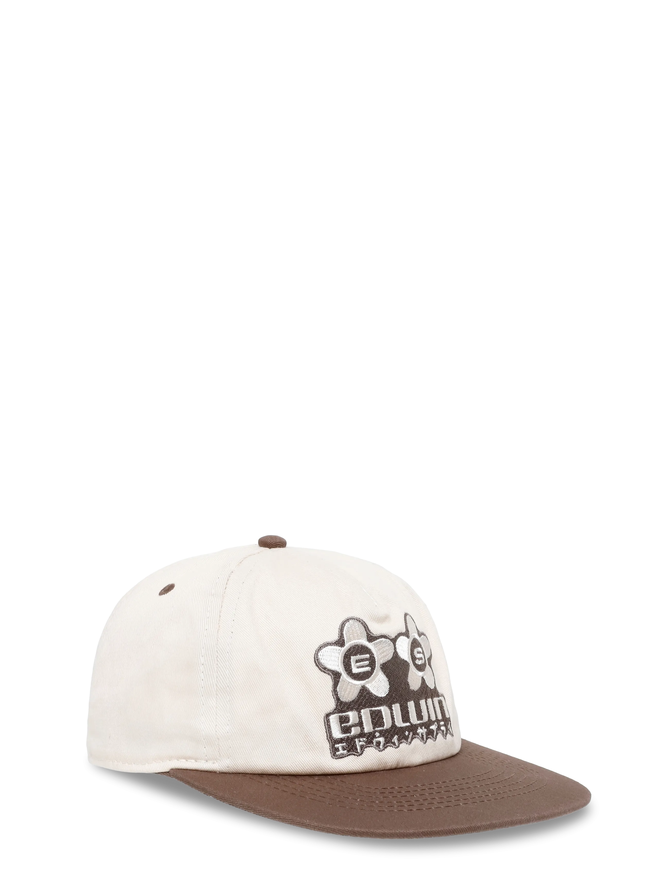 Edwin - Sakura 5 Panel Cap - Brown / Beige - nokamütsid - brown / beige - 1