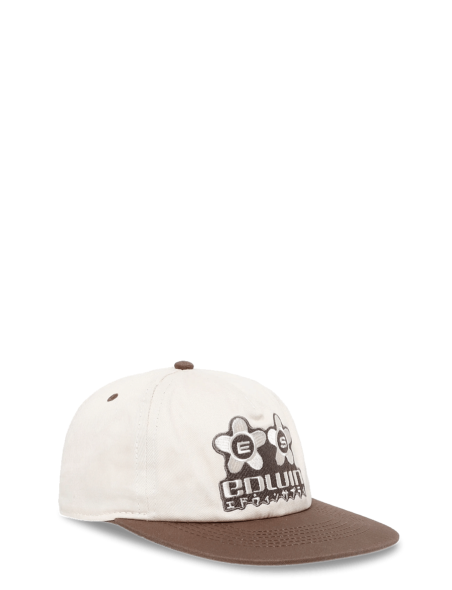 Edwin - Sakura 5 Panel Cap - Brown / Beige - nokamütsid - brown / beige - 1
