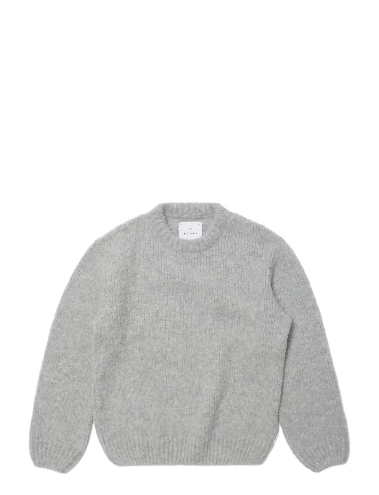 Edwin Dun Textured Sweater - Grey - Neuheiten - GREY / grey