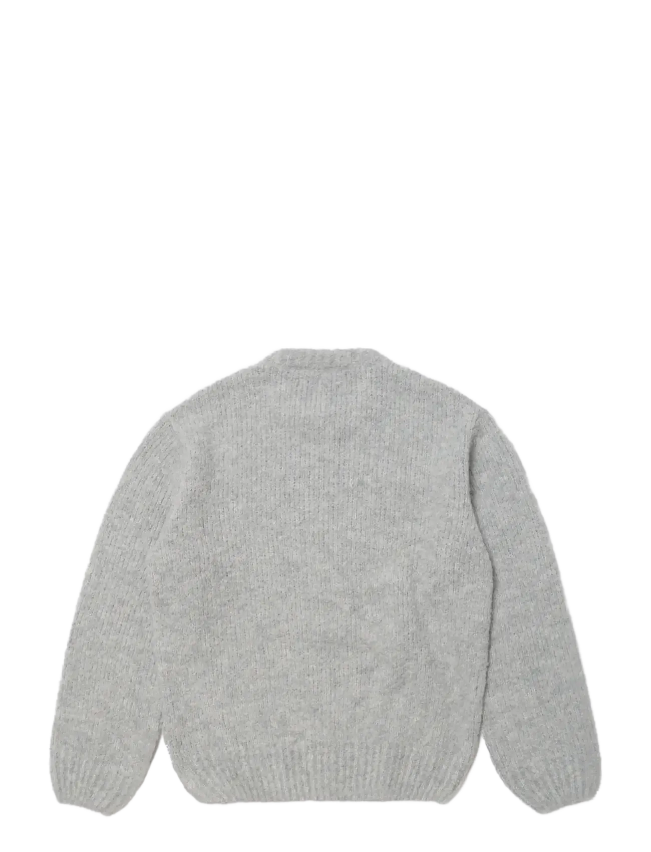 Edwin - Dun Textured Sweater - Grey - rundhals - grey - 2