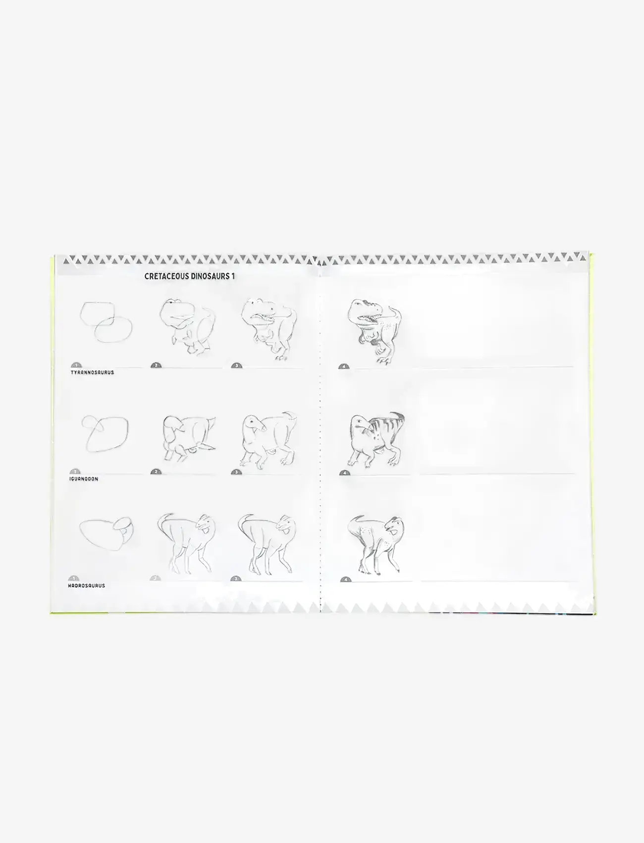 Eeboo - Learn to Draw - Dinosaurs - väritys- askartelukirjat - multi - 2