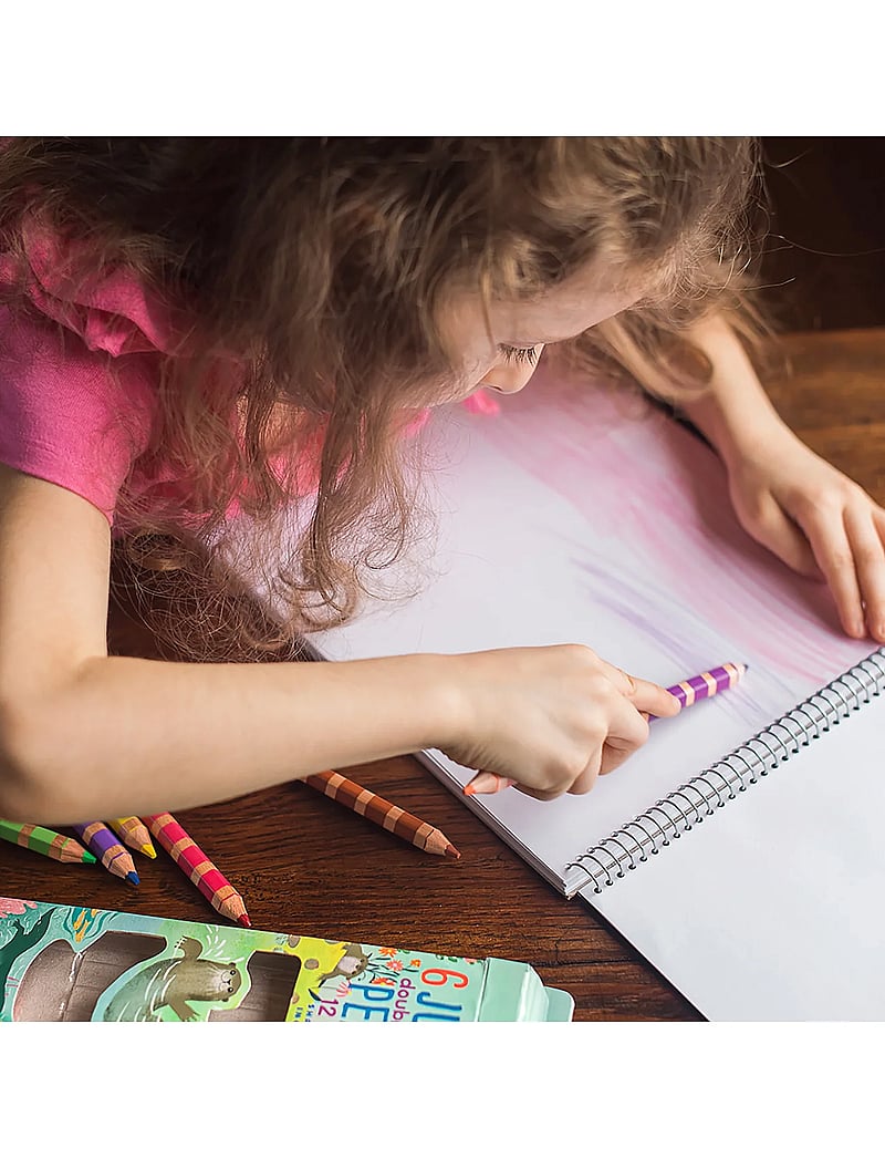 Eeboo - 6 Double-sided JUMBO Pencils - pliiatsid - multi - 0
